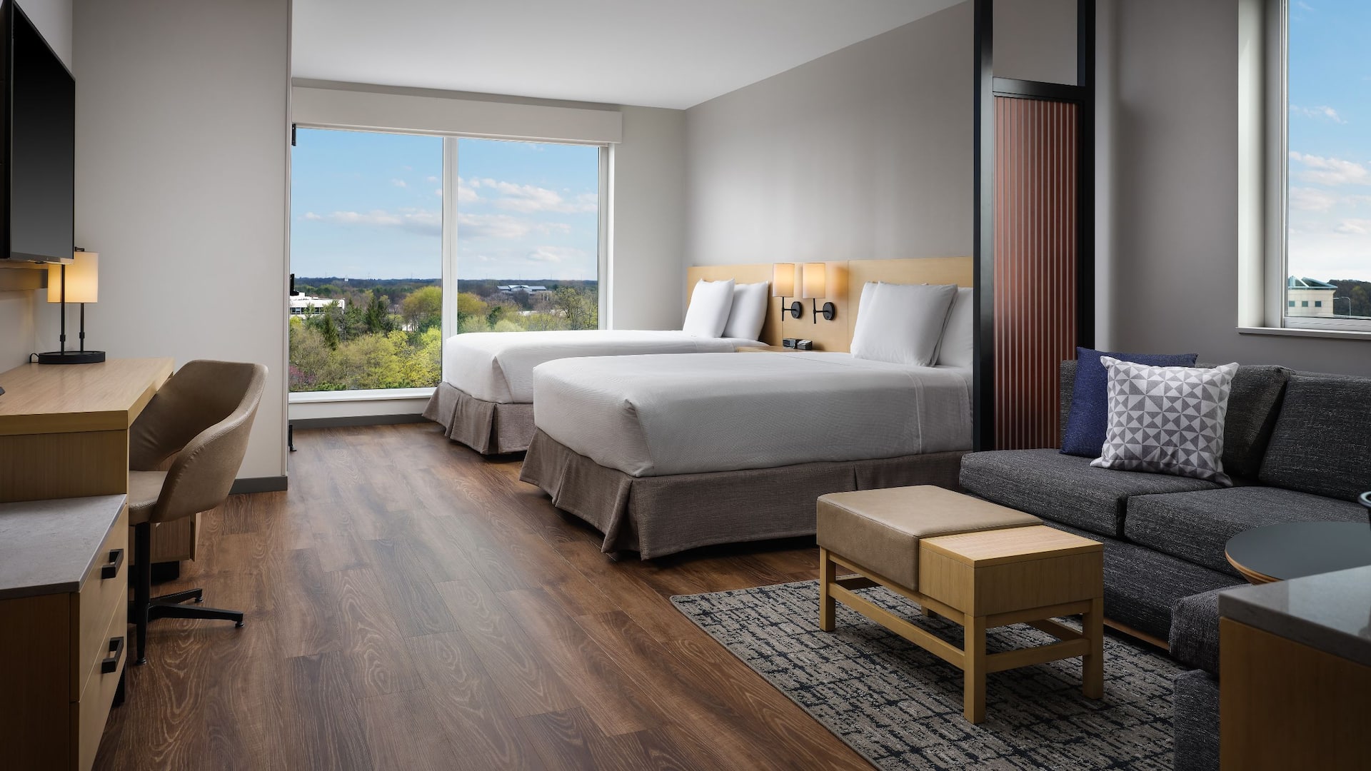 The Forester a Hyatt Place Hotel Accessible Double Guest Room