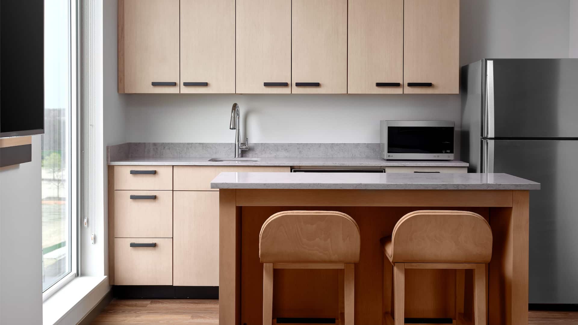 The Forester a Hyatt Place Hotel One Bedroom King Suite Kitchen