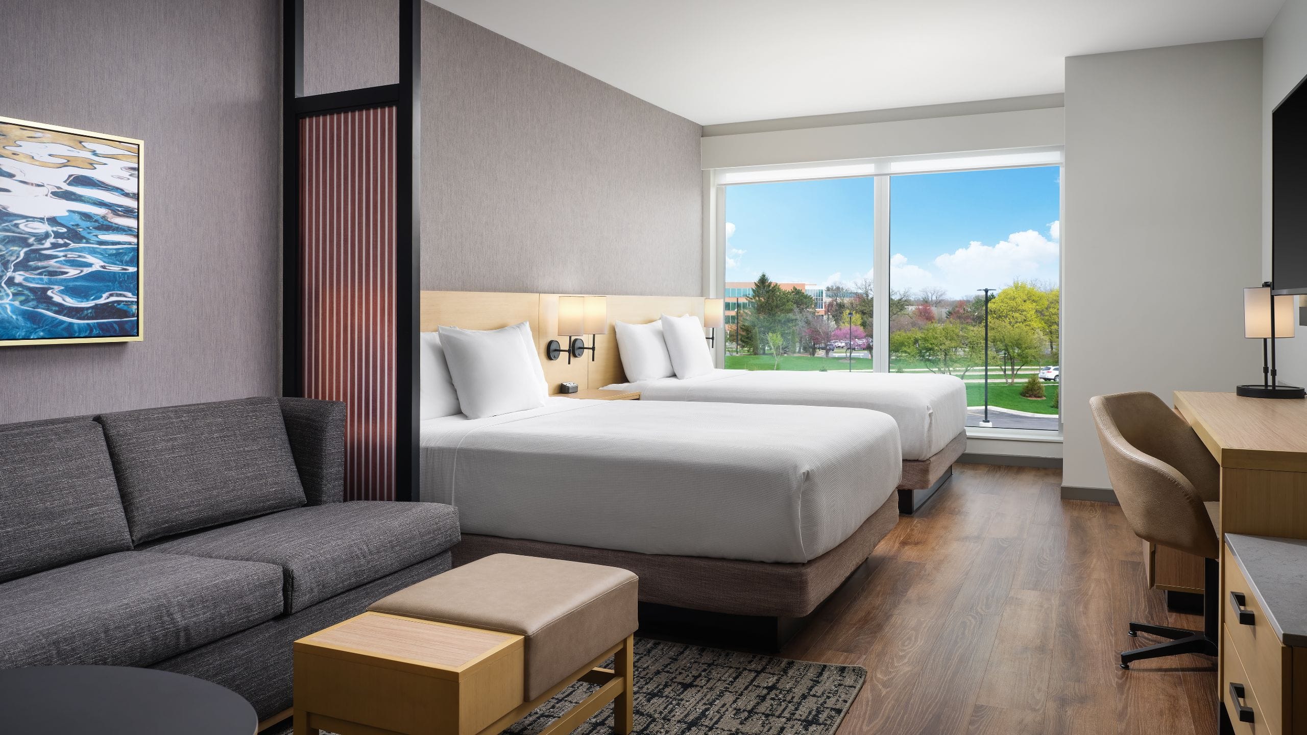 The Forester Hotel Two Queen Guestroom