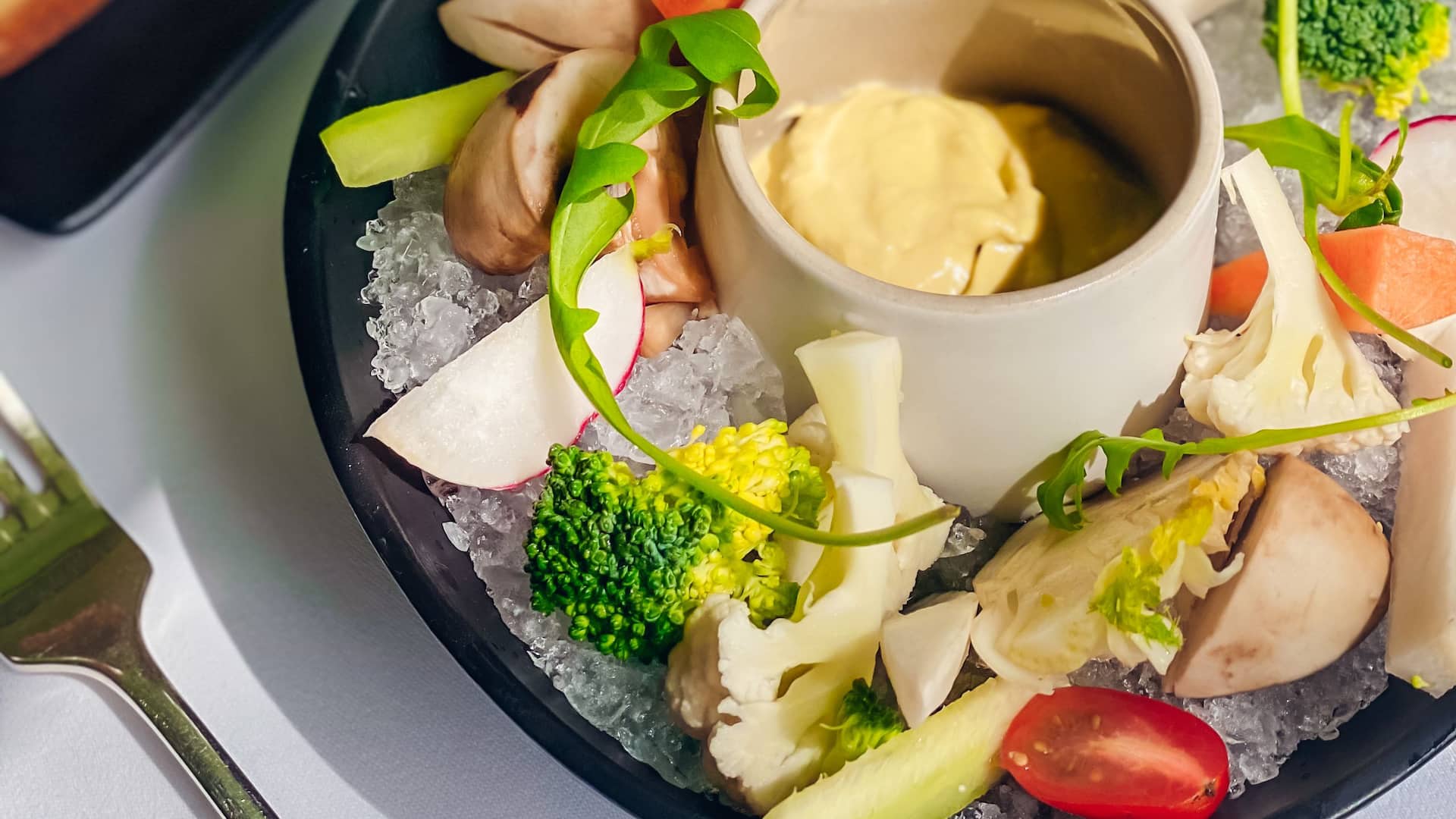 Hyatt Regency Casablanca Vegetables with Dip