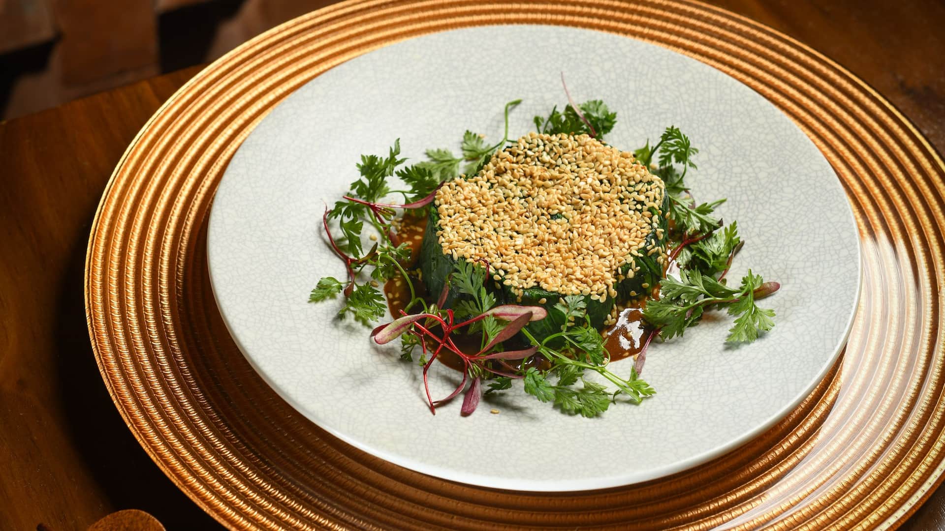 Grand Hyatt Shenzhen Blanched Spinach