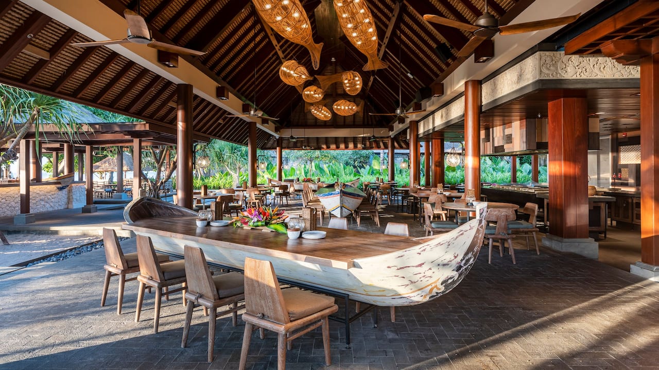 Food, Drink and Venue of Hyatt Restaurants - Fisherman’s Club by Andaz Bali