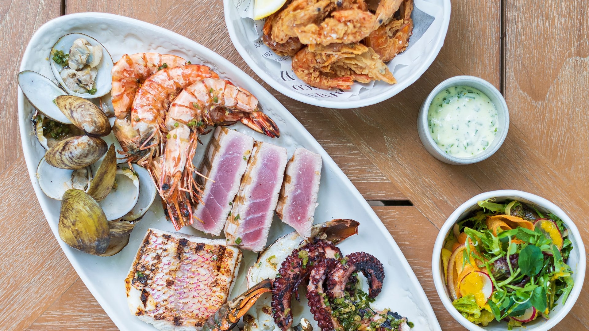 Fishermans club dishes food menu restaurant Andaz Bali