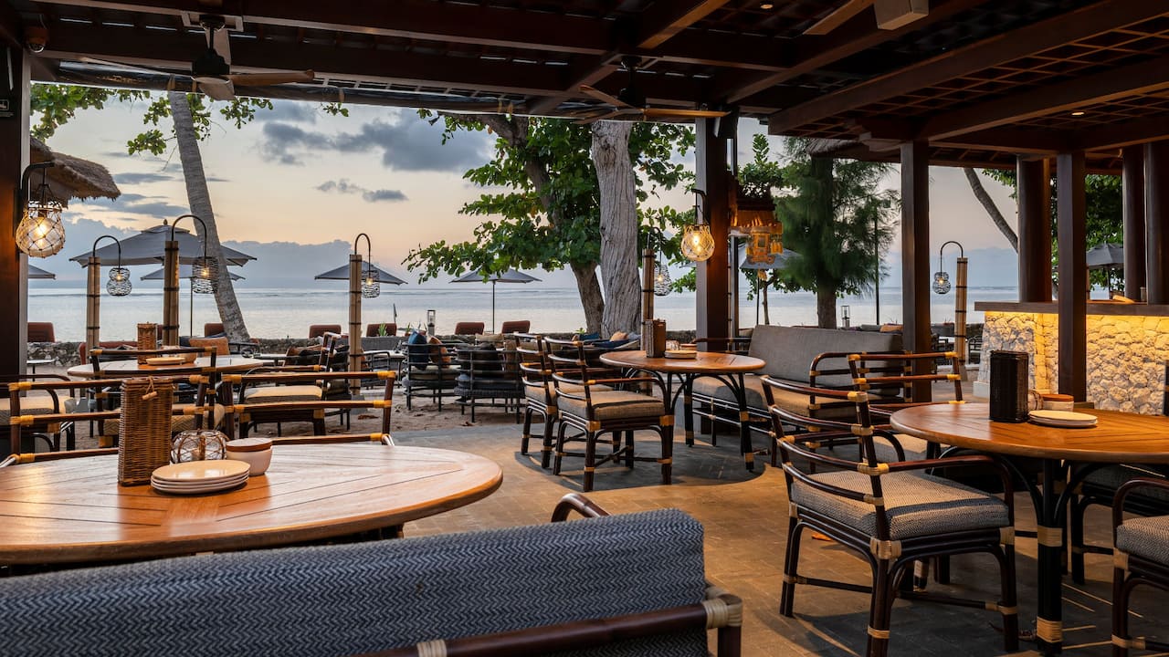 Food, Drink and Venue of Hyatt Restaurants - Fisherman’s Club by Andaz Bali