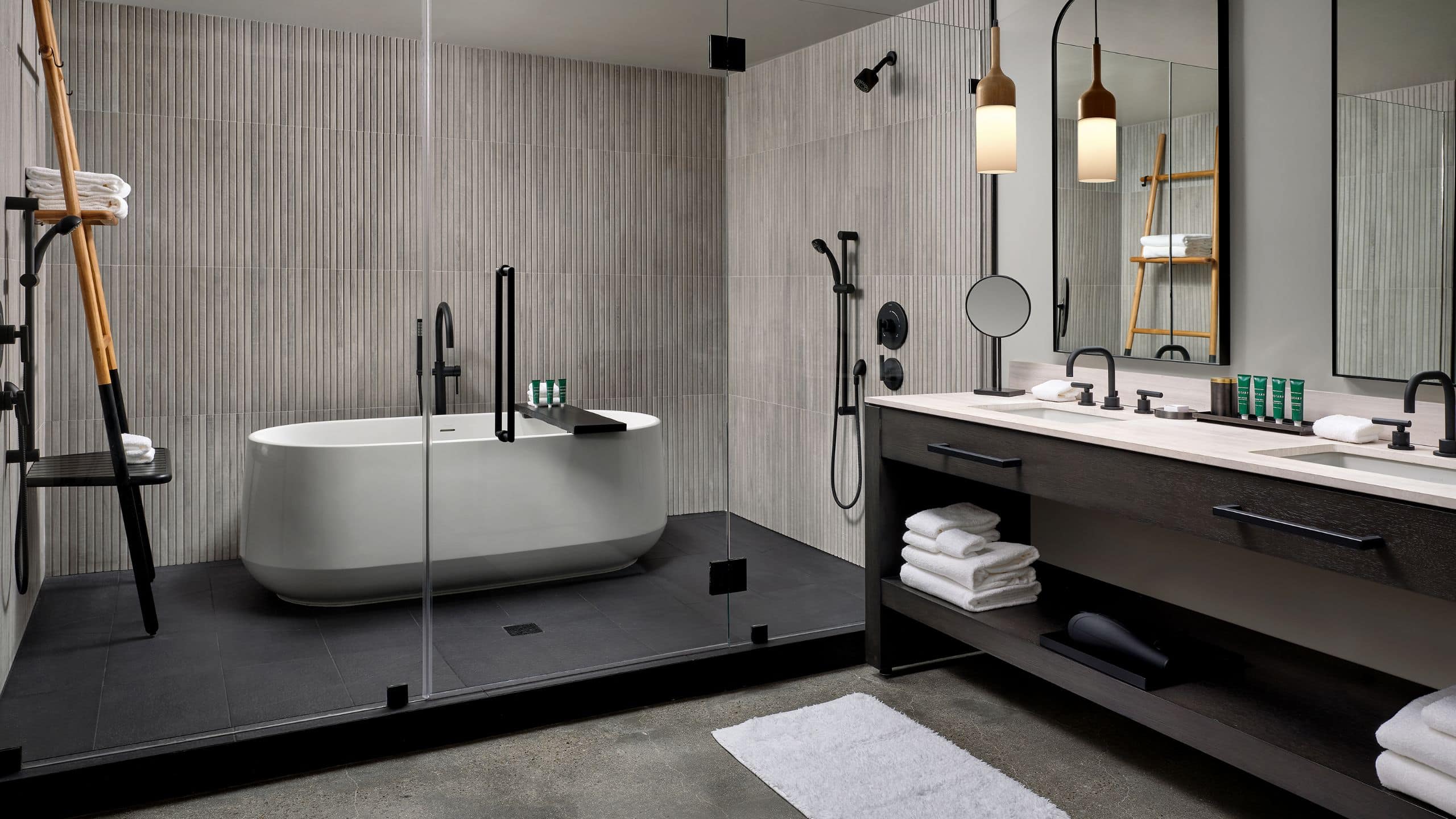 3 of 4 Alila Marea Beach Resort Encinitas Coastline Firepit Suite Bathroom