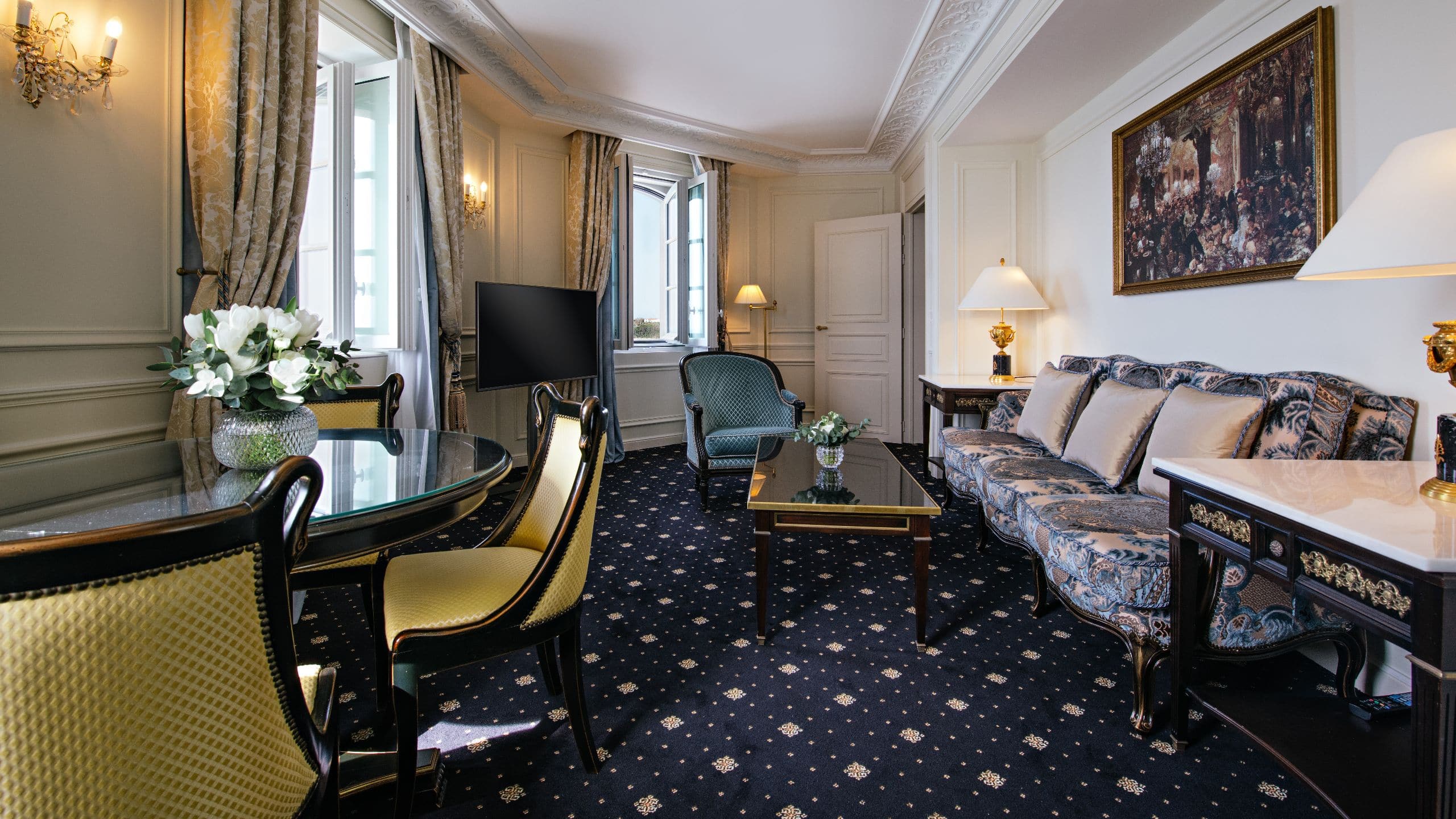 Hôtel du Palais Biarritz Churchill Suite Living Room