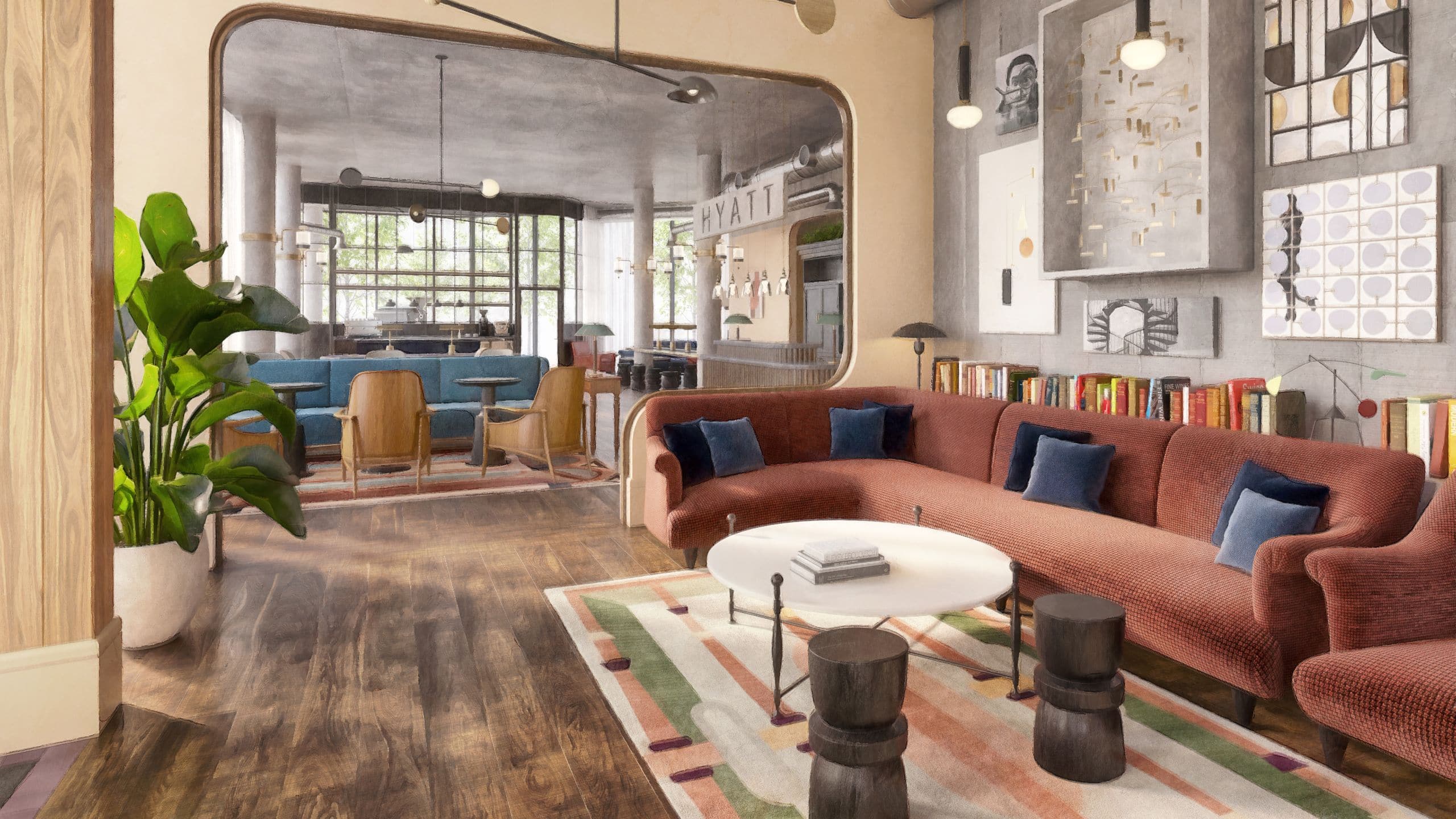 Hyatt Centric Cambridge Reception Seating