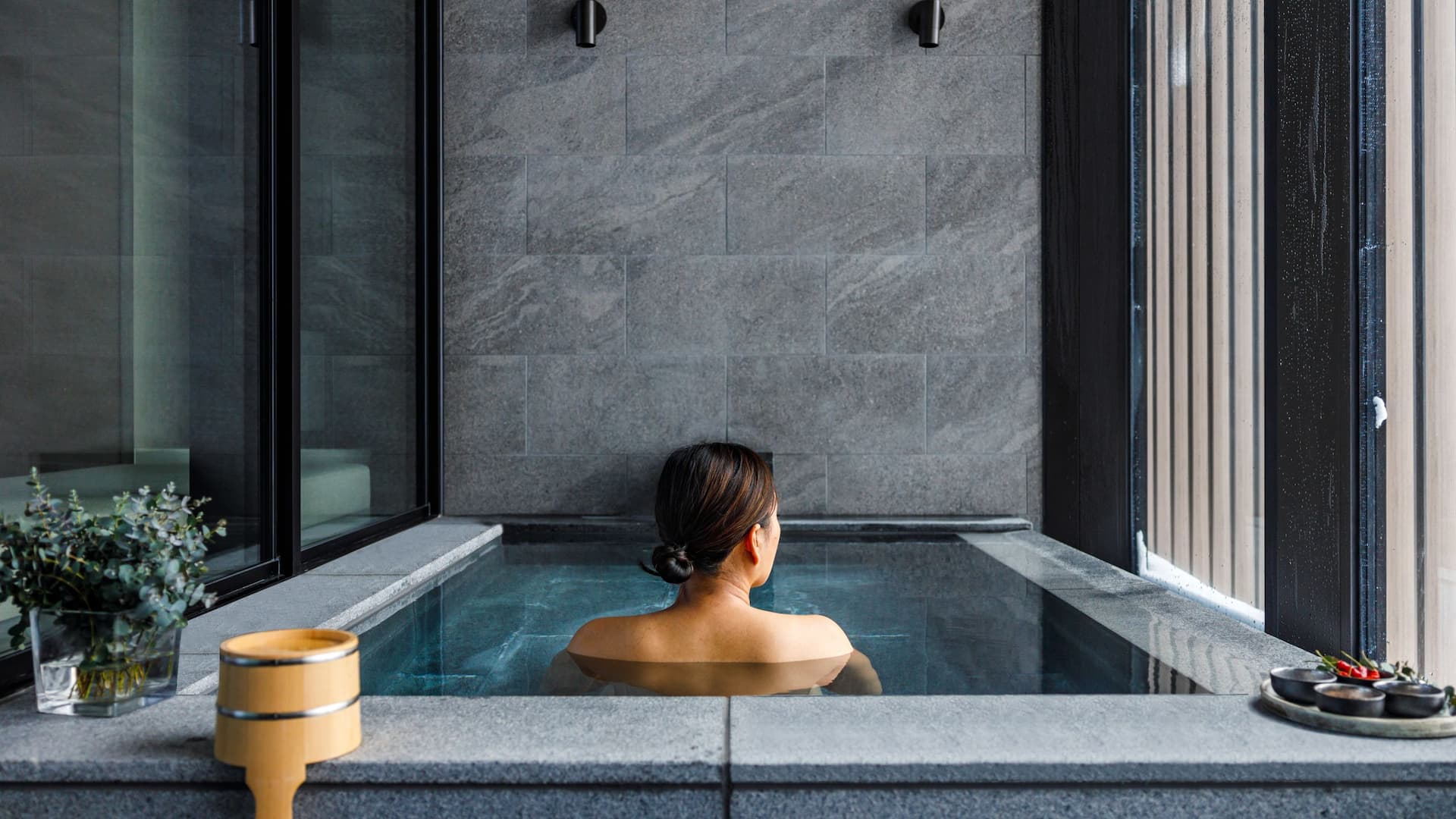 Park Hyatt Niseko Hanazono Treatment room with Onsen Hot Spring