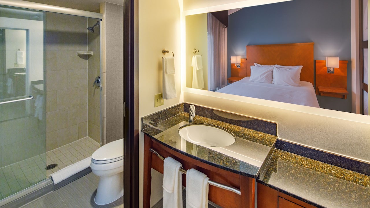Hotels in Madison Wisconsin with Modern Bathroom Walk in Showers at Hyatt Place Madison / Downtown