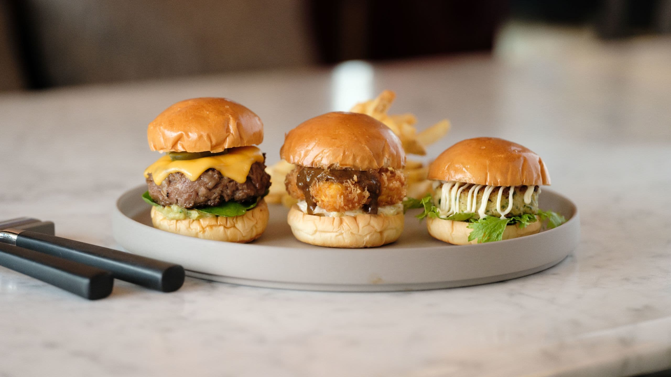 Hyatt Centric Kanazawa FIVE Slider Burger Trio