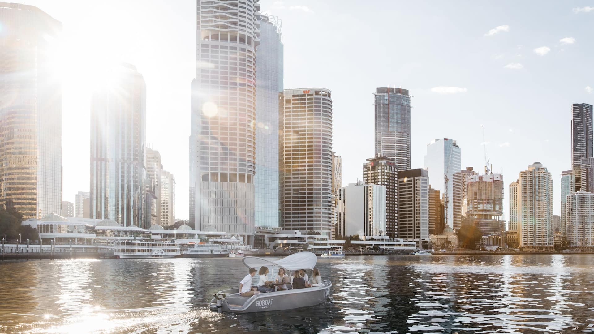 Hyatt Regency Brisbane GoBoat Brisbane City Sunlight View