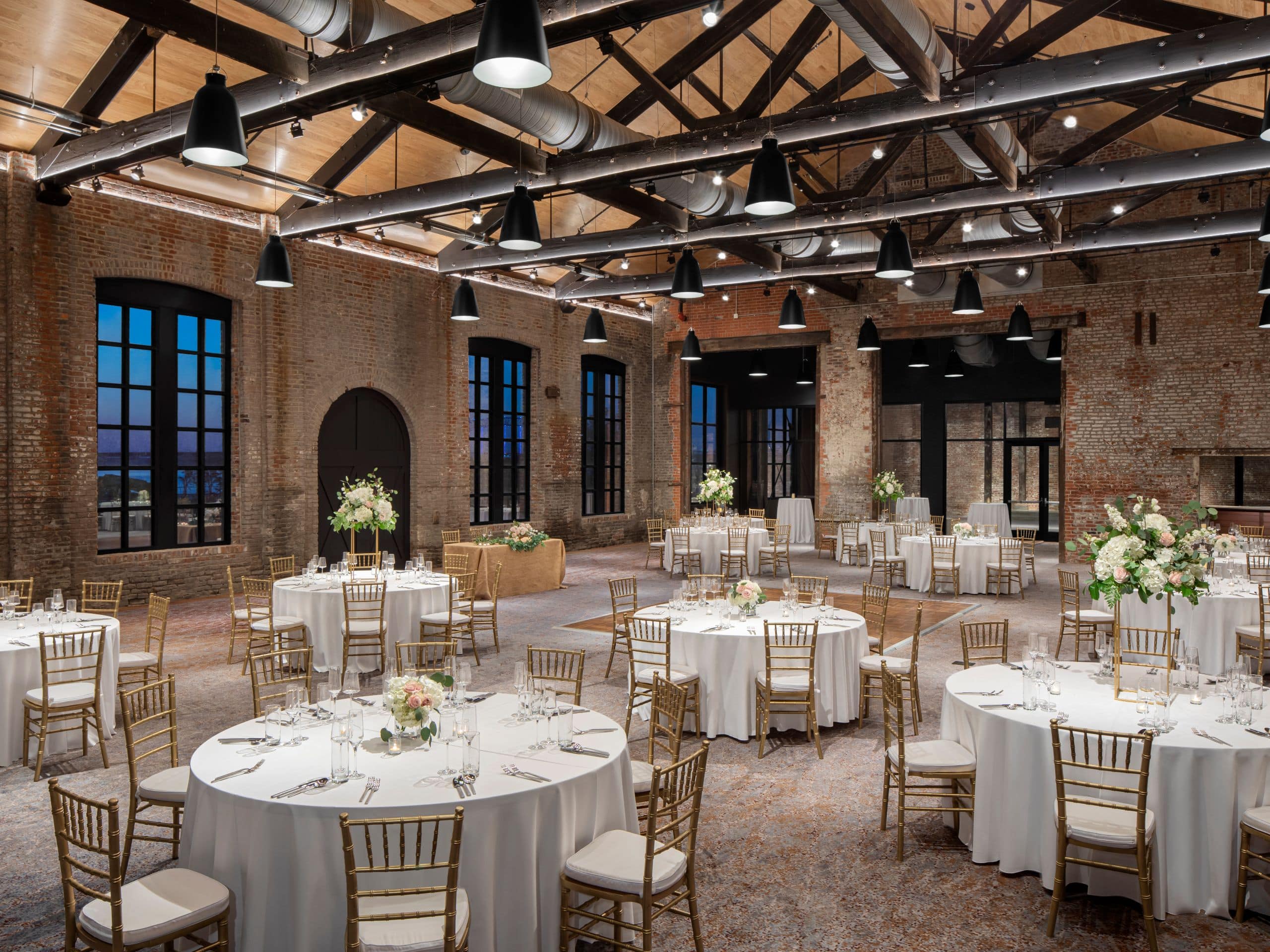 Hyatt Centric Beale Street Memphis Foundry Wedding Setup