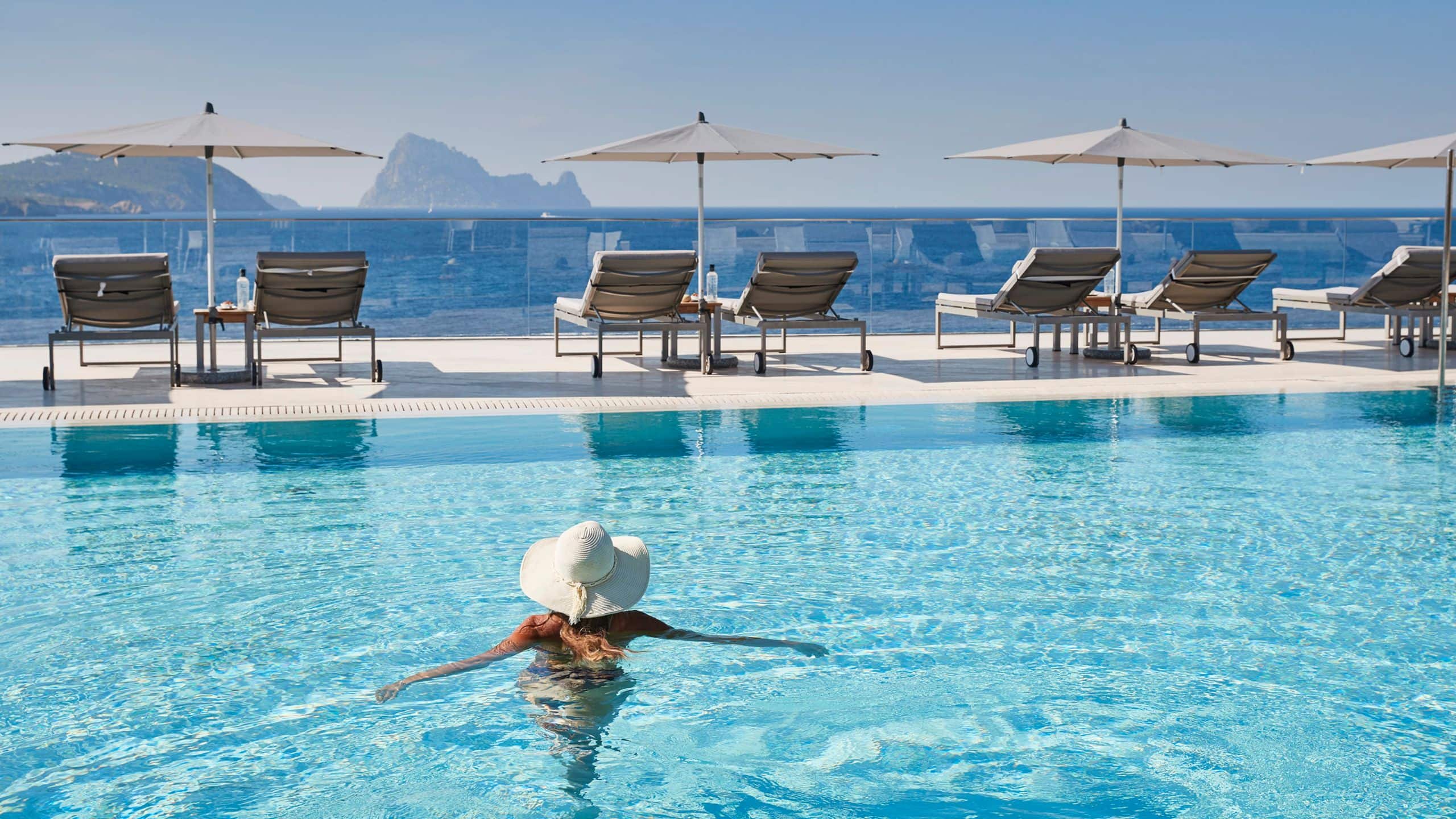 3 of 3 7Pines Resort Ibiza Infinity Pool Swimming