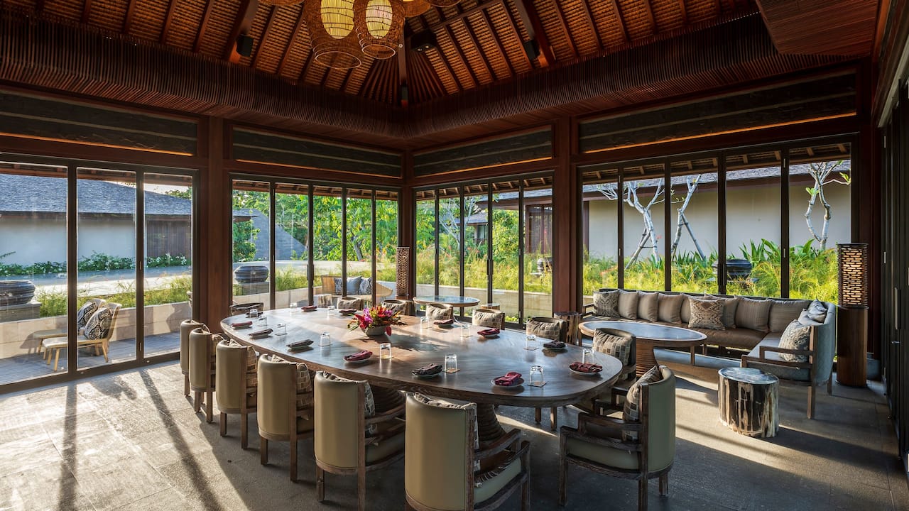 Private Dining Venue at Village Square Andaz bali