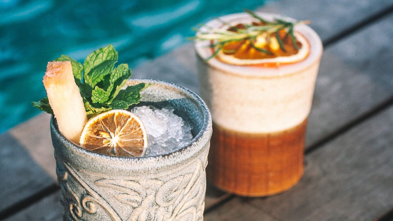Cocktails drink menu Hyatt restaurants Sanur Bali