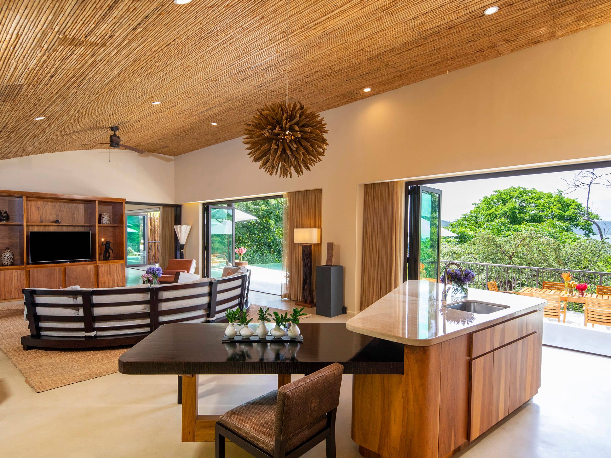 Andaz Costa Rica Resort at Peninsula Papagayo Presidential Suite Living Room Kitchen
