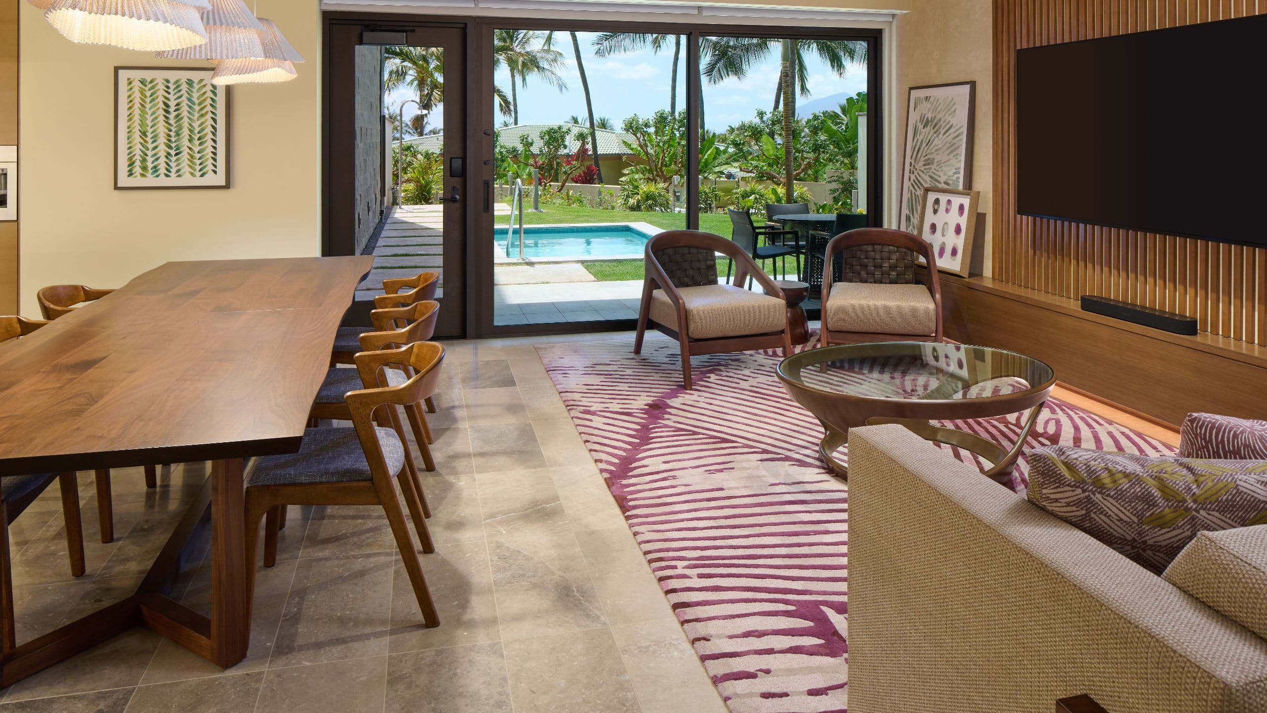 Andaz Maui at Wailea Resort Ilikai Garden View Living Room