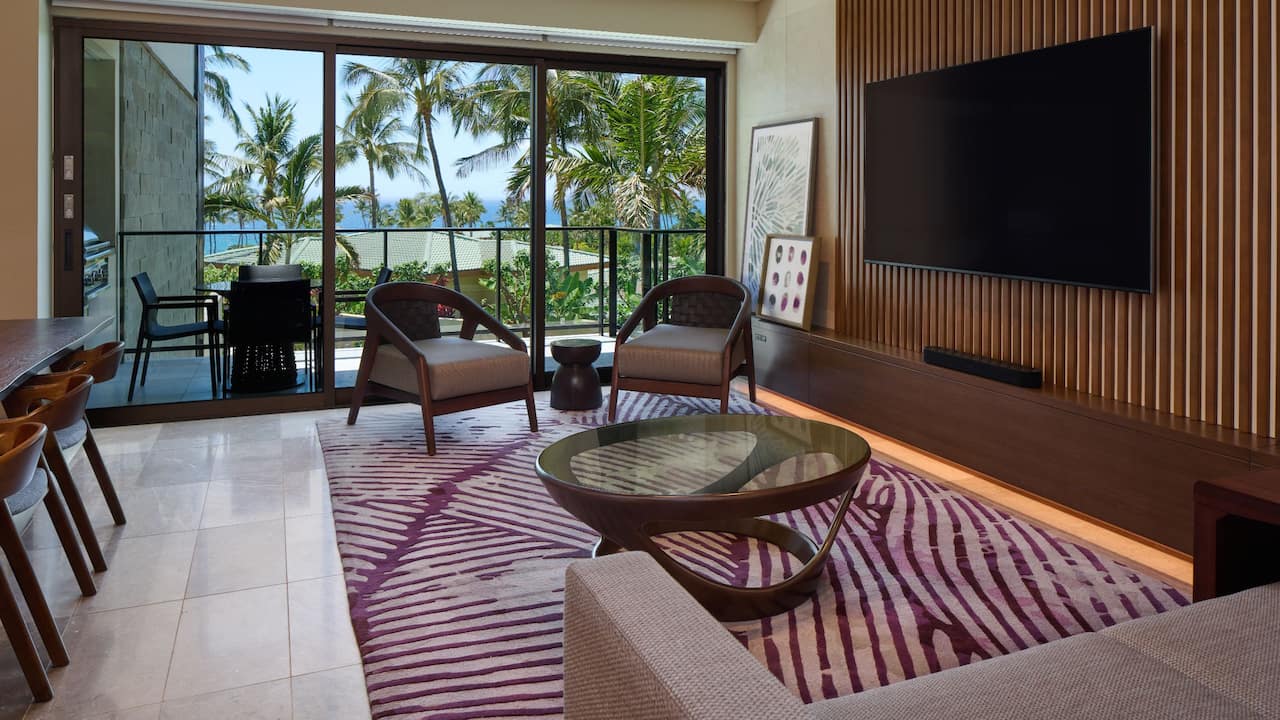Ilikai Partial Ocean Living Room