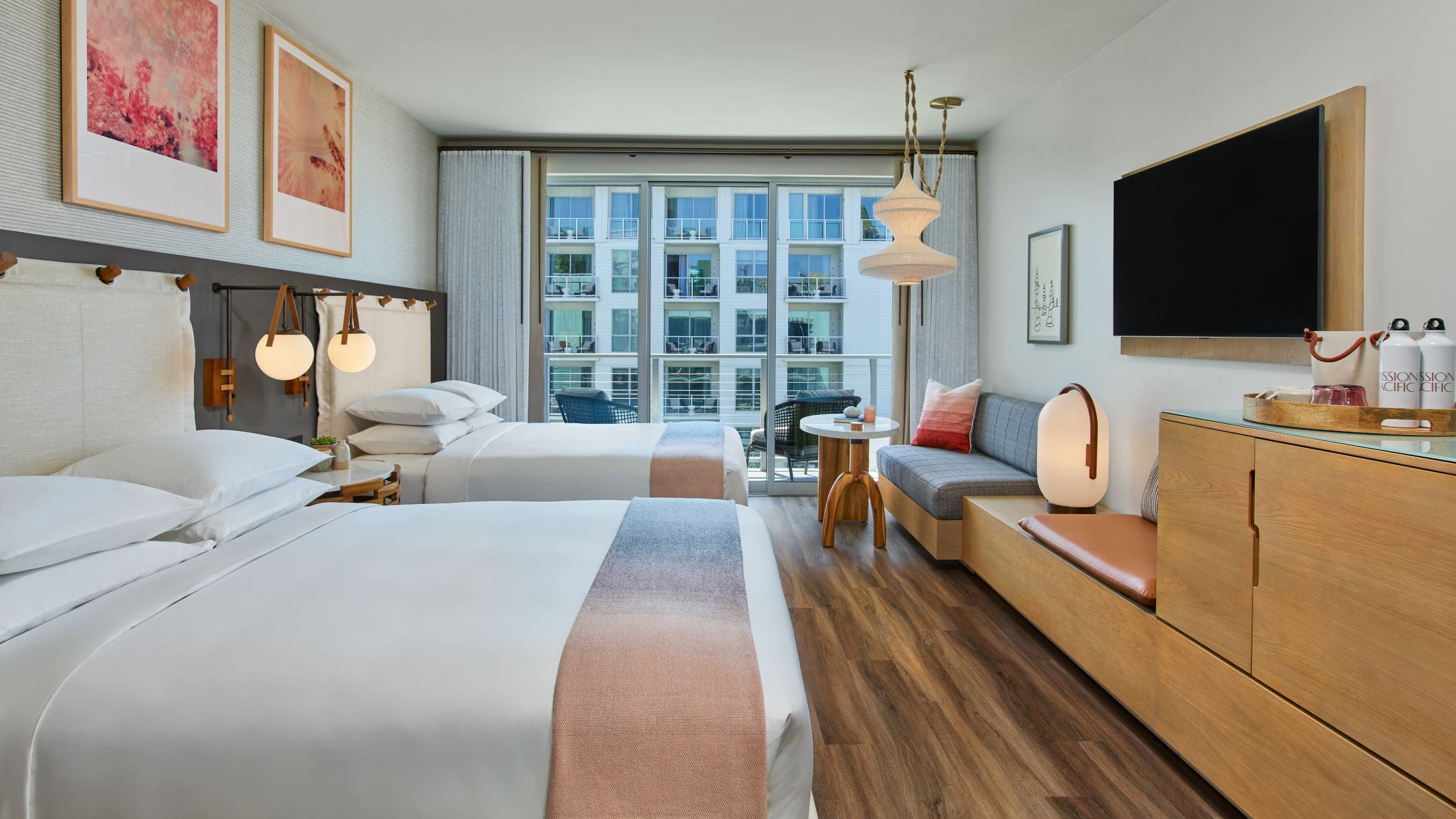 Mission Pacific Hotel Two Queen Partial Ocean View