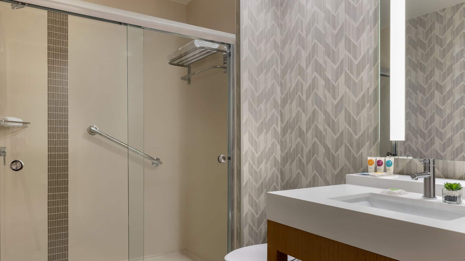 3 из 3 Hyatt Place Houston / Downtown Two Queen Beds High Floor Bathroom