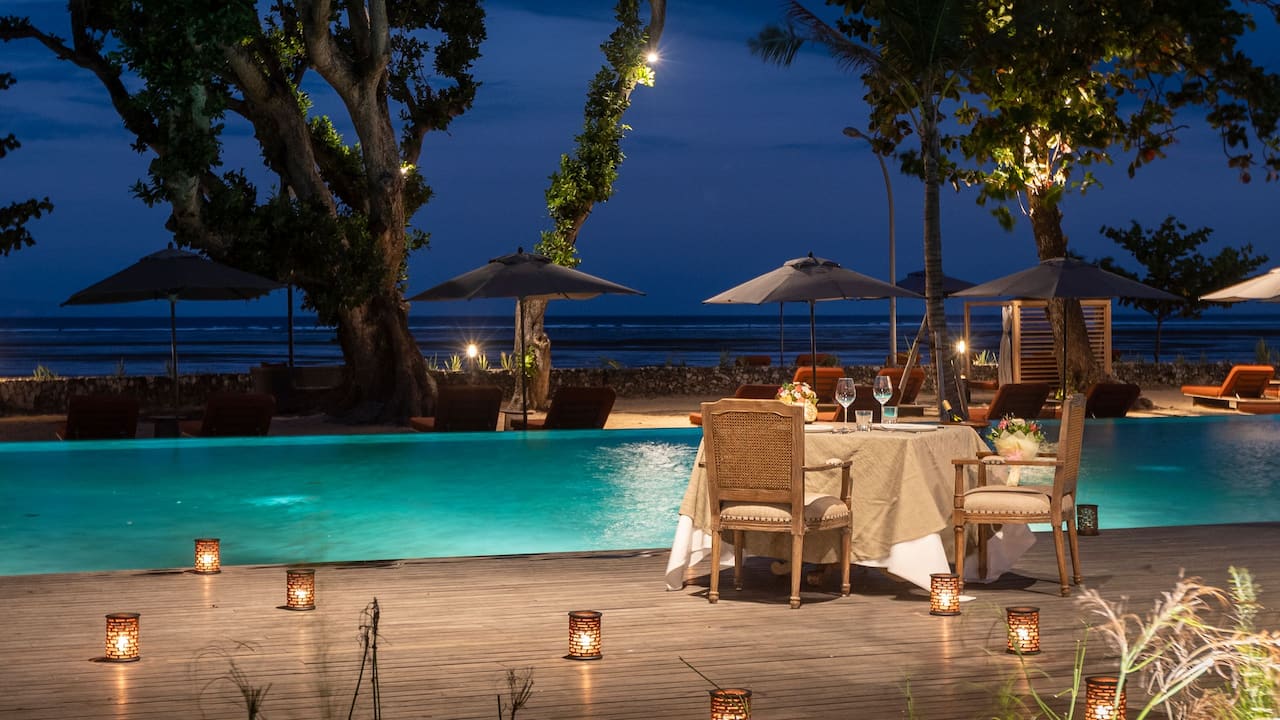 Romantic Dinner at Andaz Bali