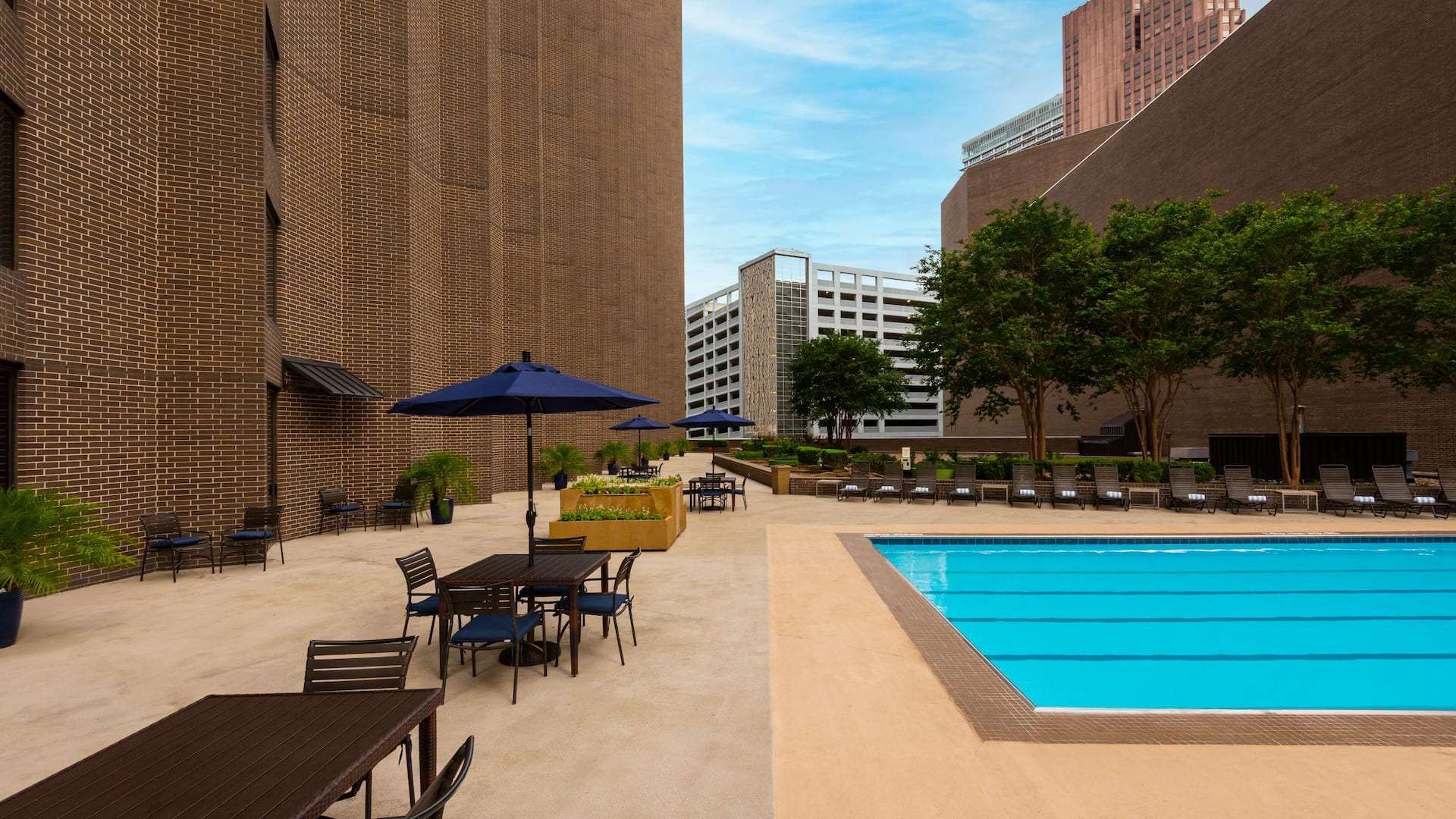 Hyatt Regency Houston Pool Deck East View
