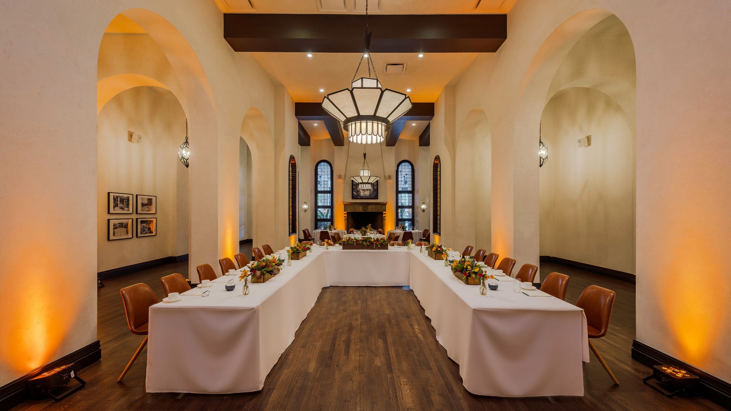 Hotel Figueroa U Shaped Table Set up