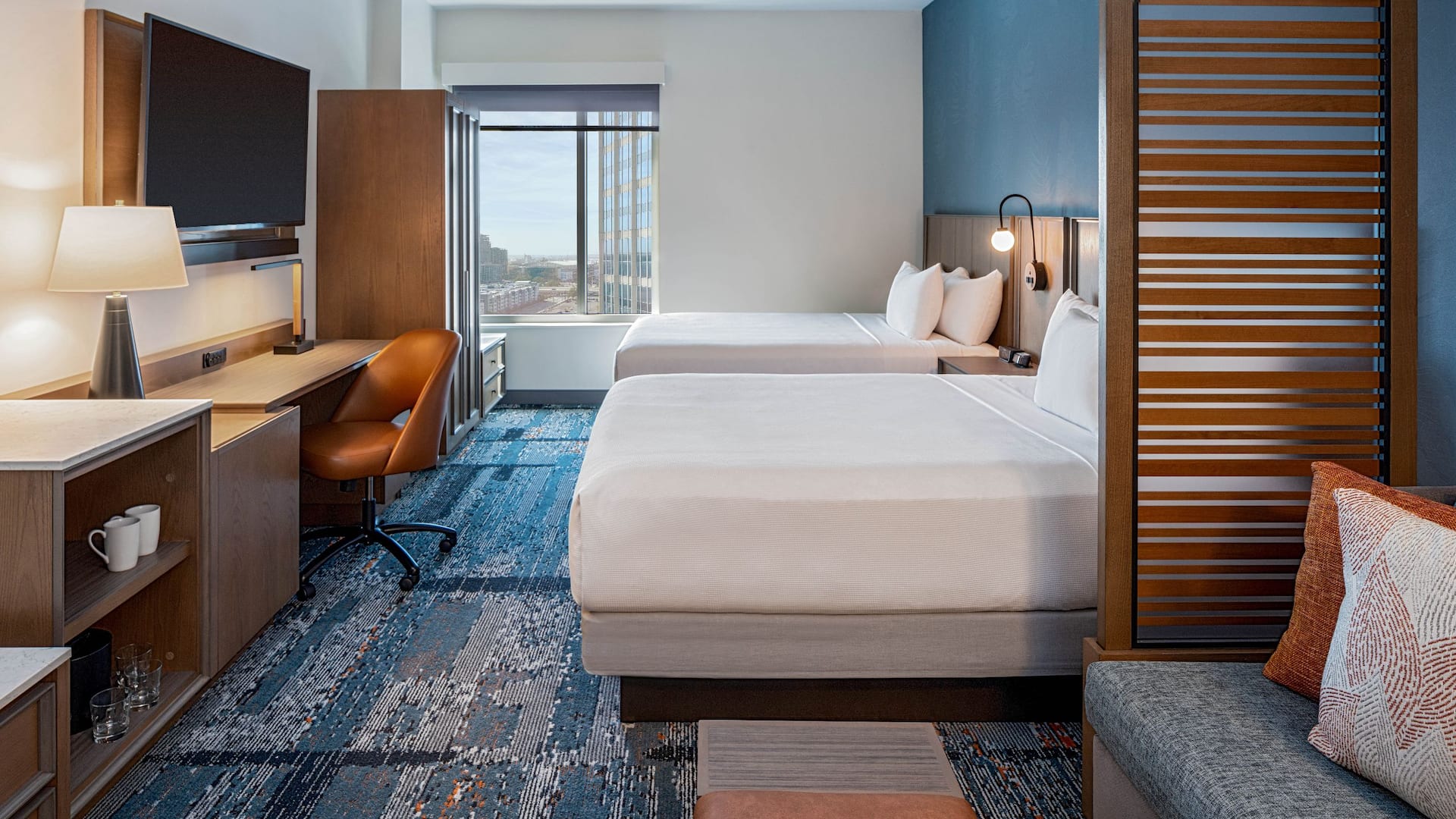 Hyatt Place Tampa Downtown View Two Queens Guestroom