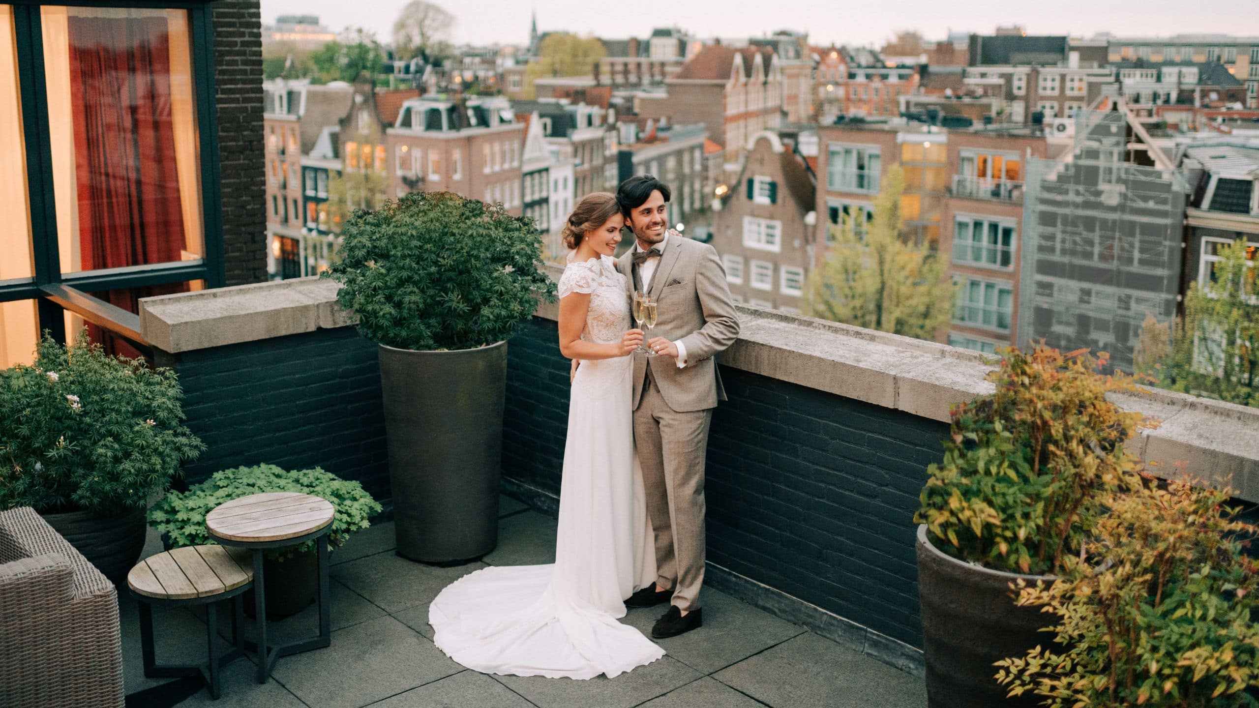 Andaz Amsterdam Prinsengracht Wedding PSuite Terrace
