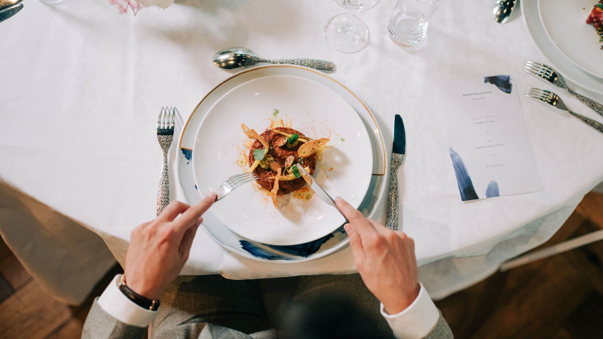 Andaz Amsterdam Prinsengracht Wedding Studio One Dinner Tartare