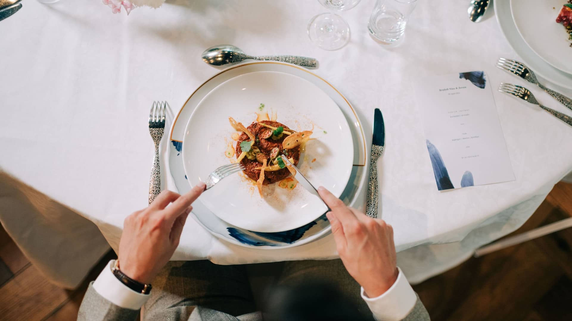 2 of 3 Andaz Amsterdam Prinsengracht Wedding Studio One Dinner Tartare
