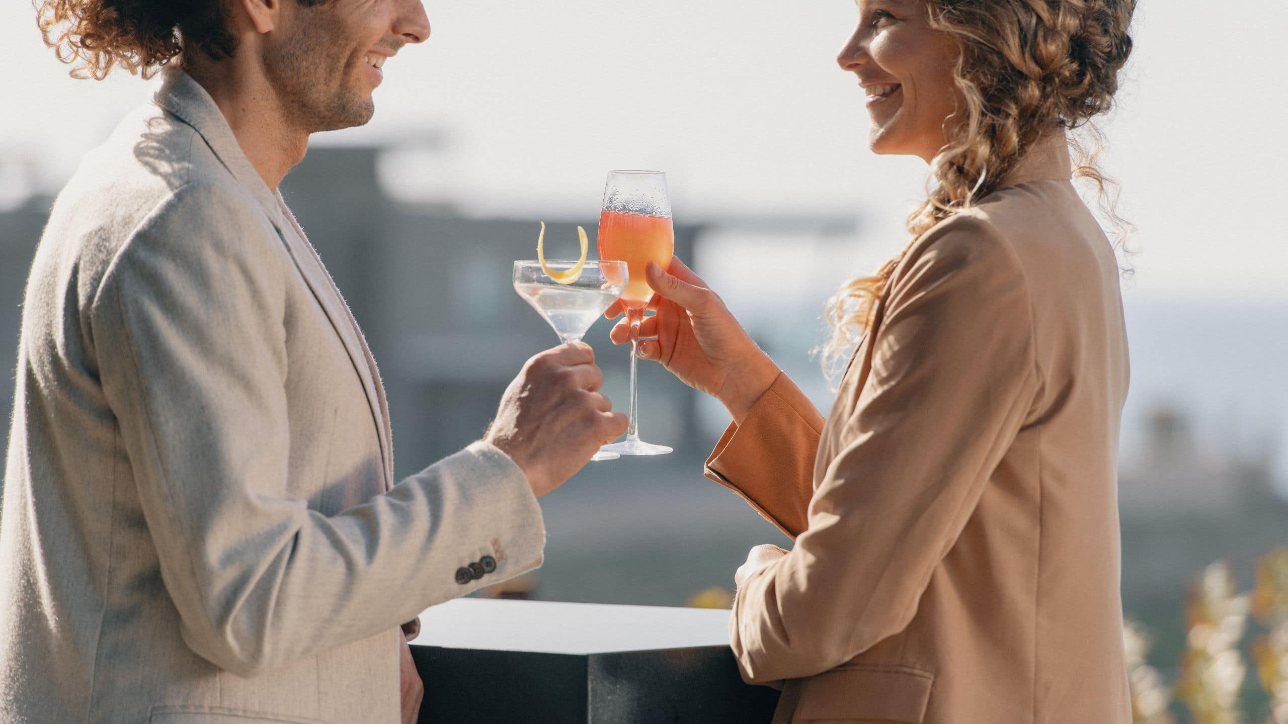 Alila Marea Beach Resort Encinitas Couple Cheers Vaga