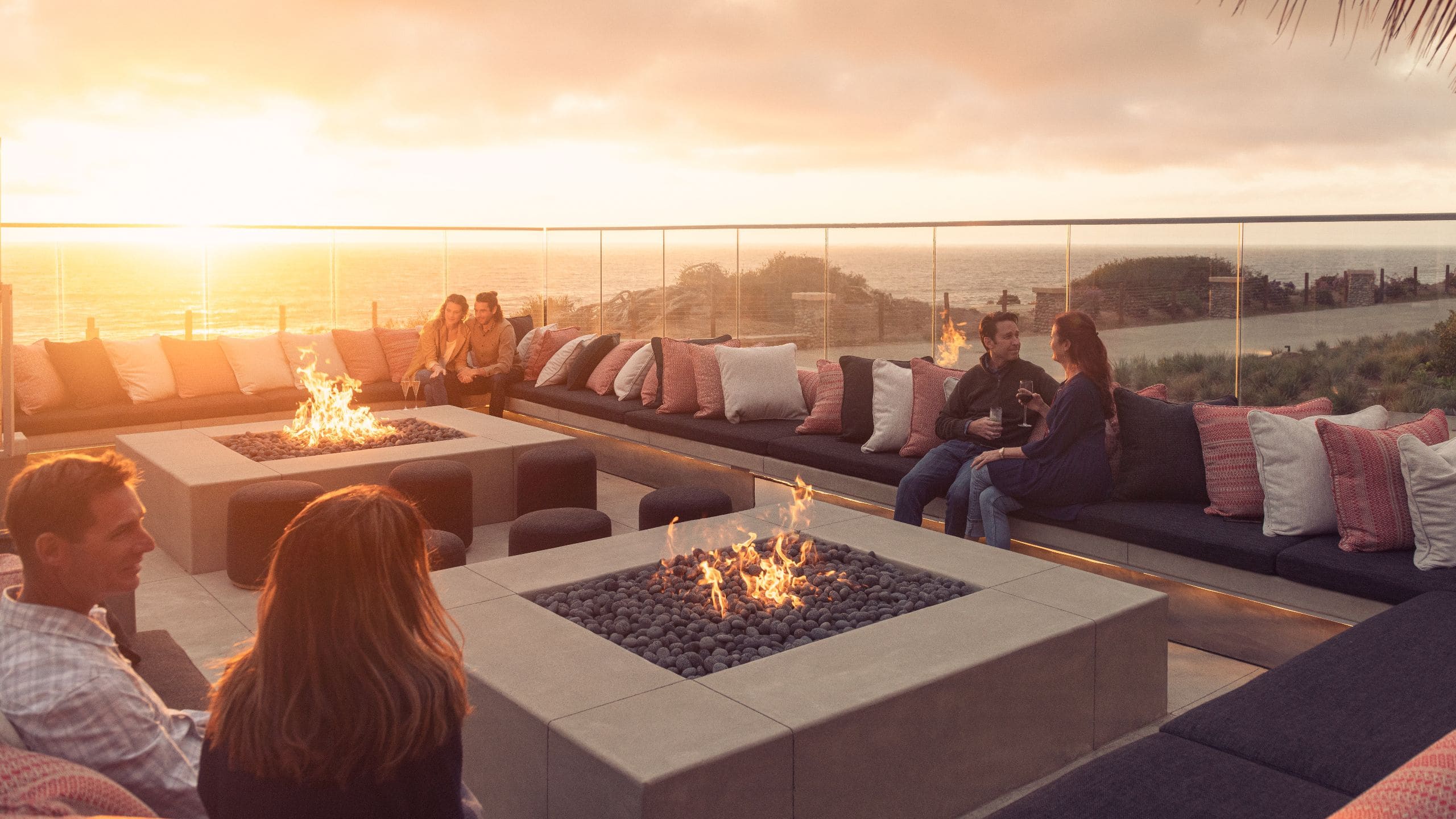 Alila Marea Beach Resort Encinitas Couples Fireplace