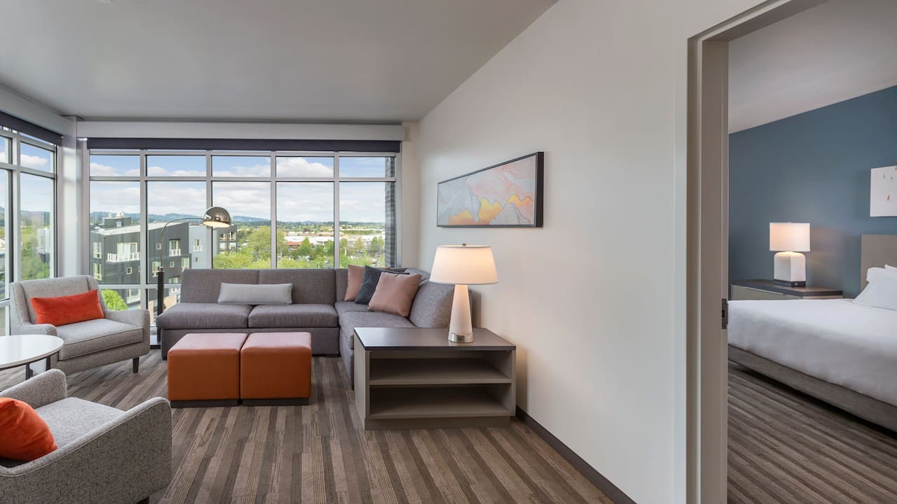 Accessible One Bedroom Suite Living