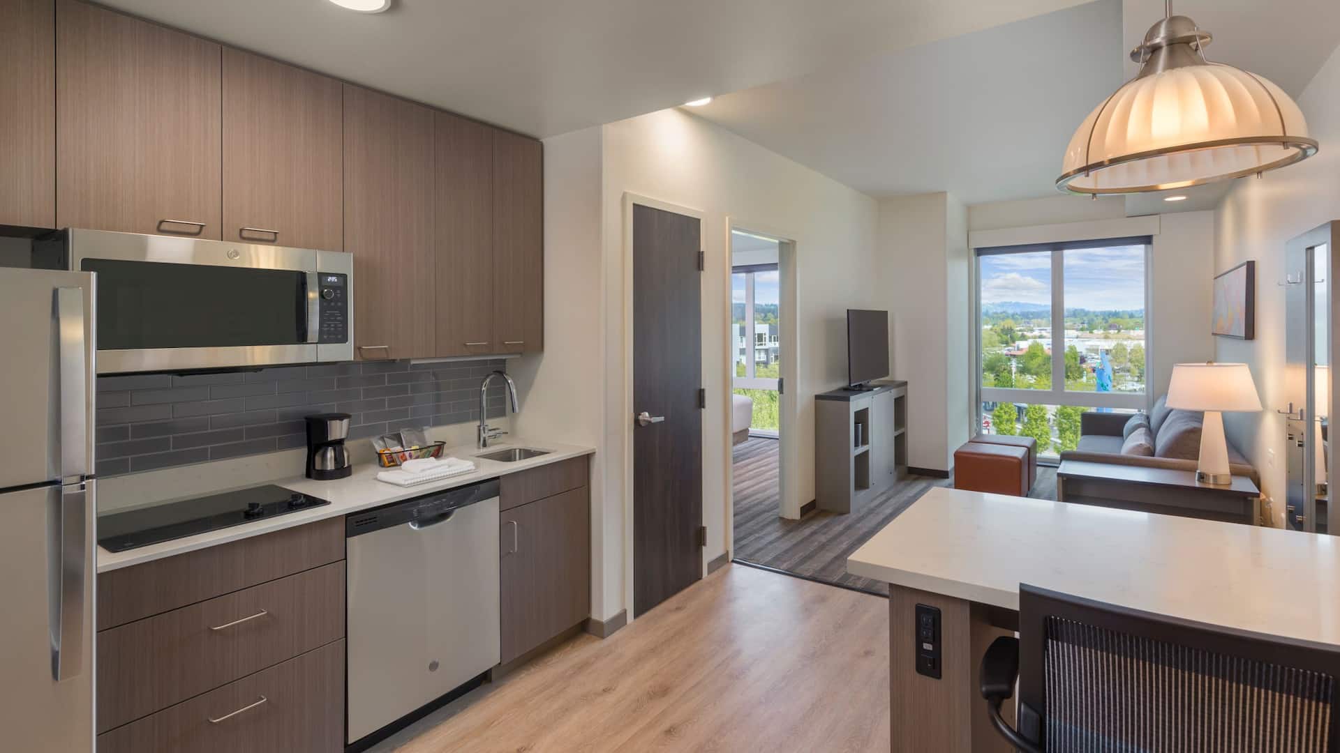 Hyatt House Portland / Beaverton One Bedroom Suite Kitchen