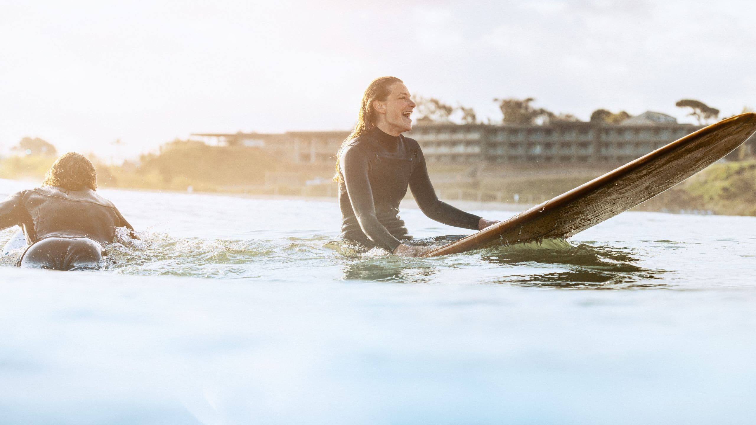 Alila Marea Beach Resort Encinitas Woman Surfing