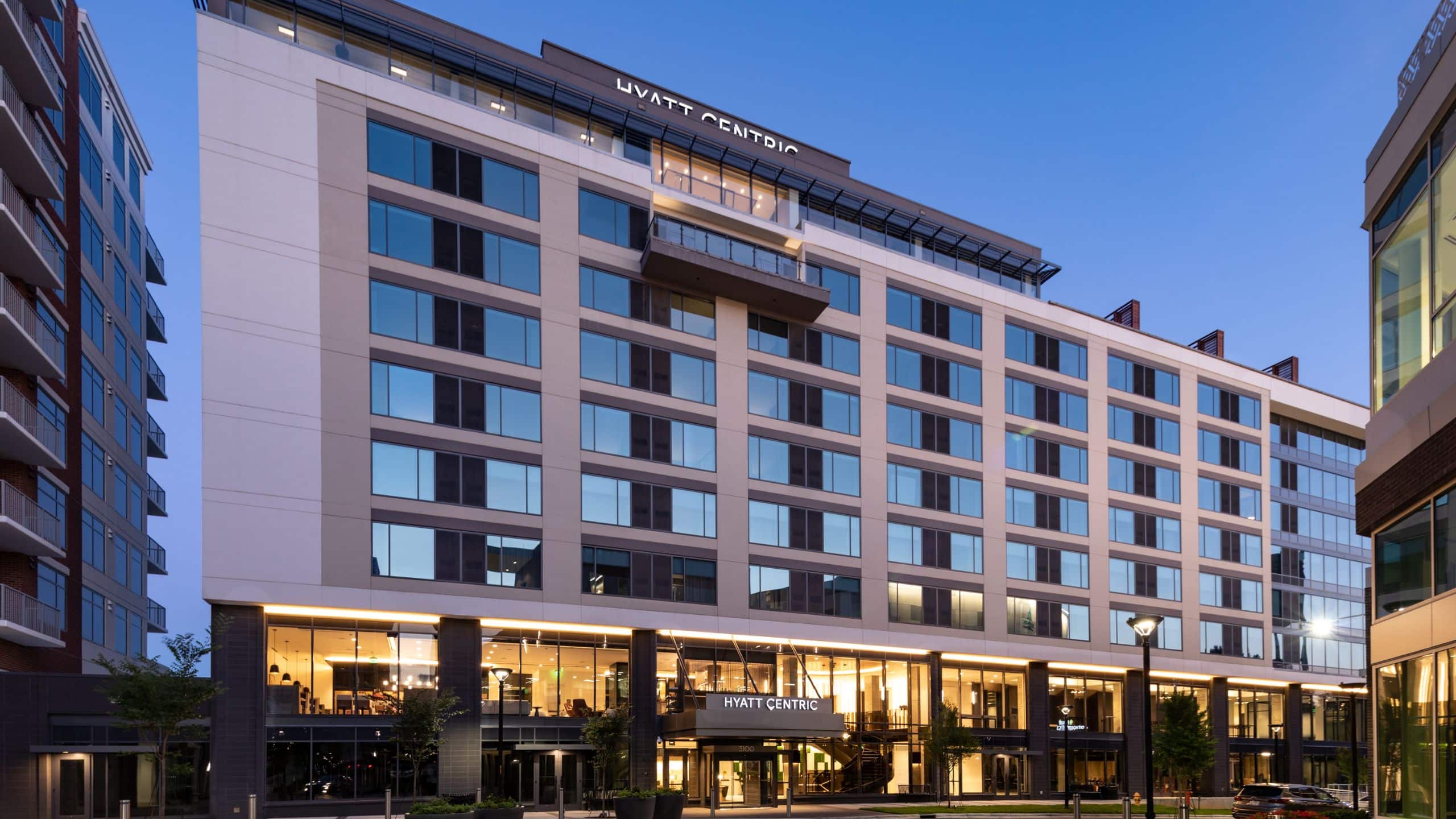 Hyatt Centric Charlotte SouthPark Exterior Dusk