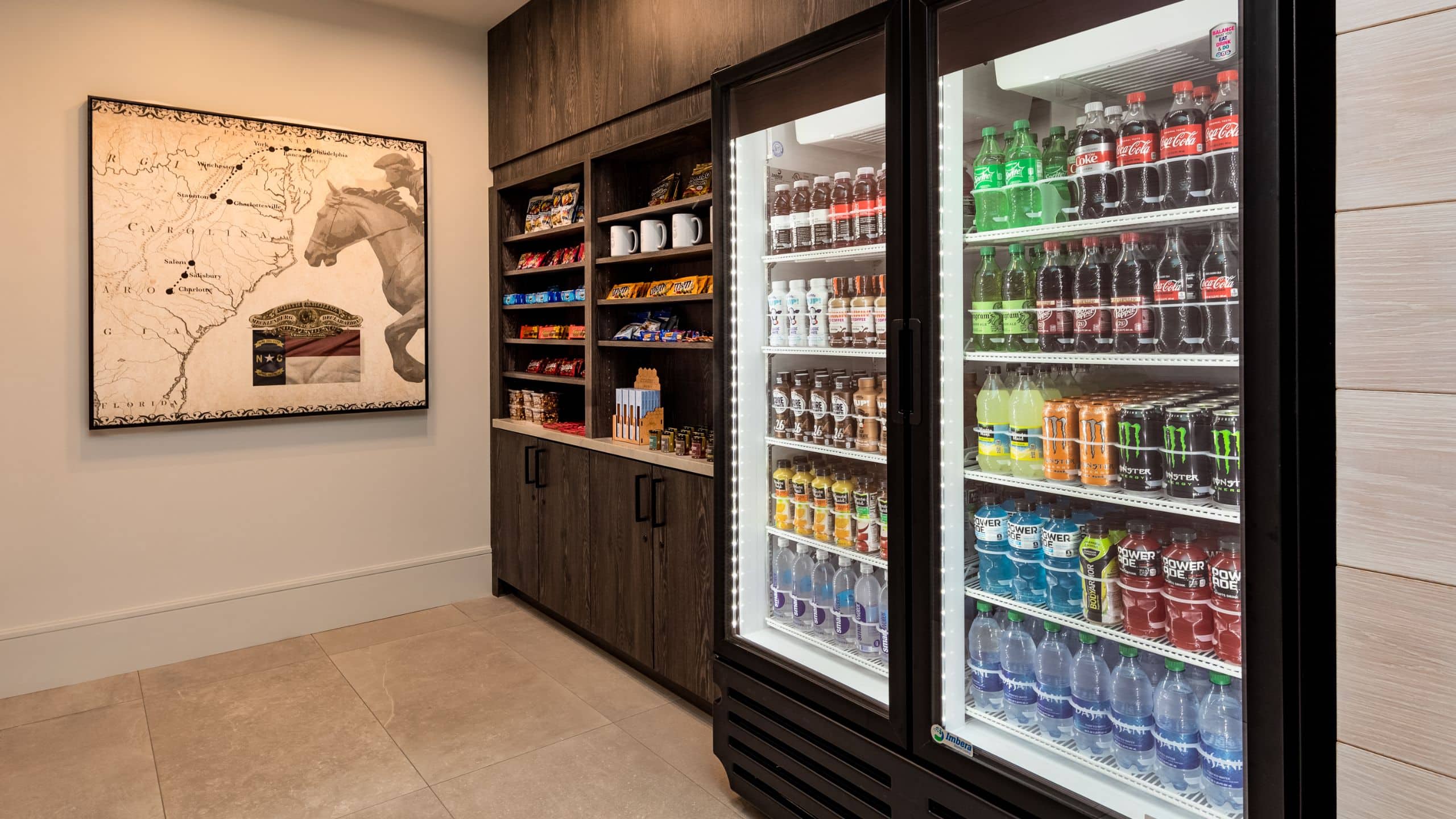 Hyatt Centric Charlotte SouthPark Lobby Vending Area