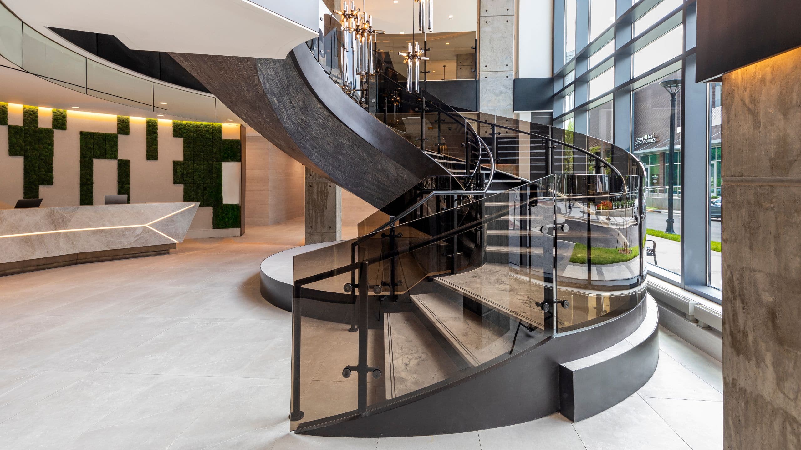 Hyatt Centric Charlotte SouthPark Spiral Staircase