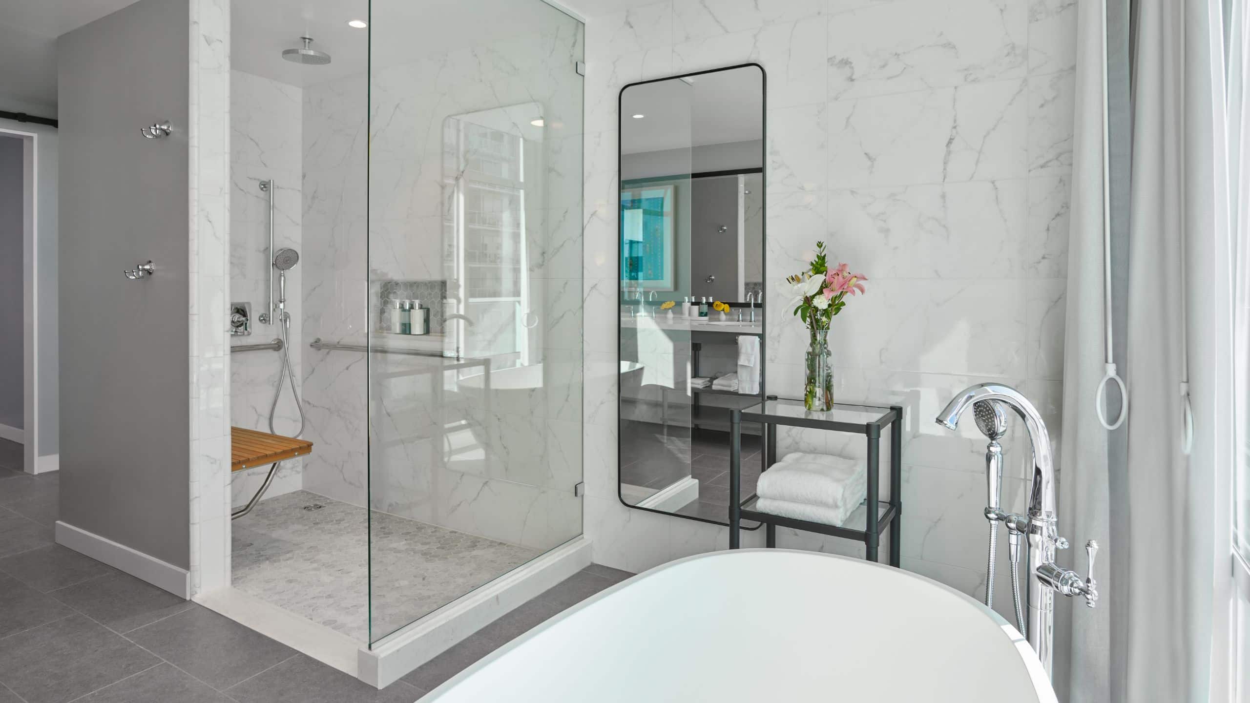 5/5 The Seabird Resort ADA Grand Ocean Suite Roll in Bathroom