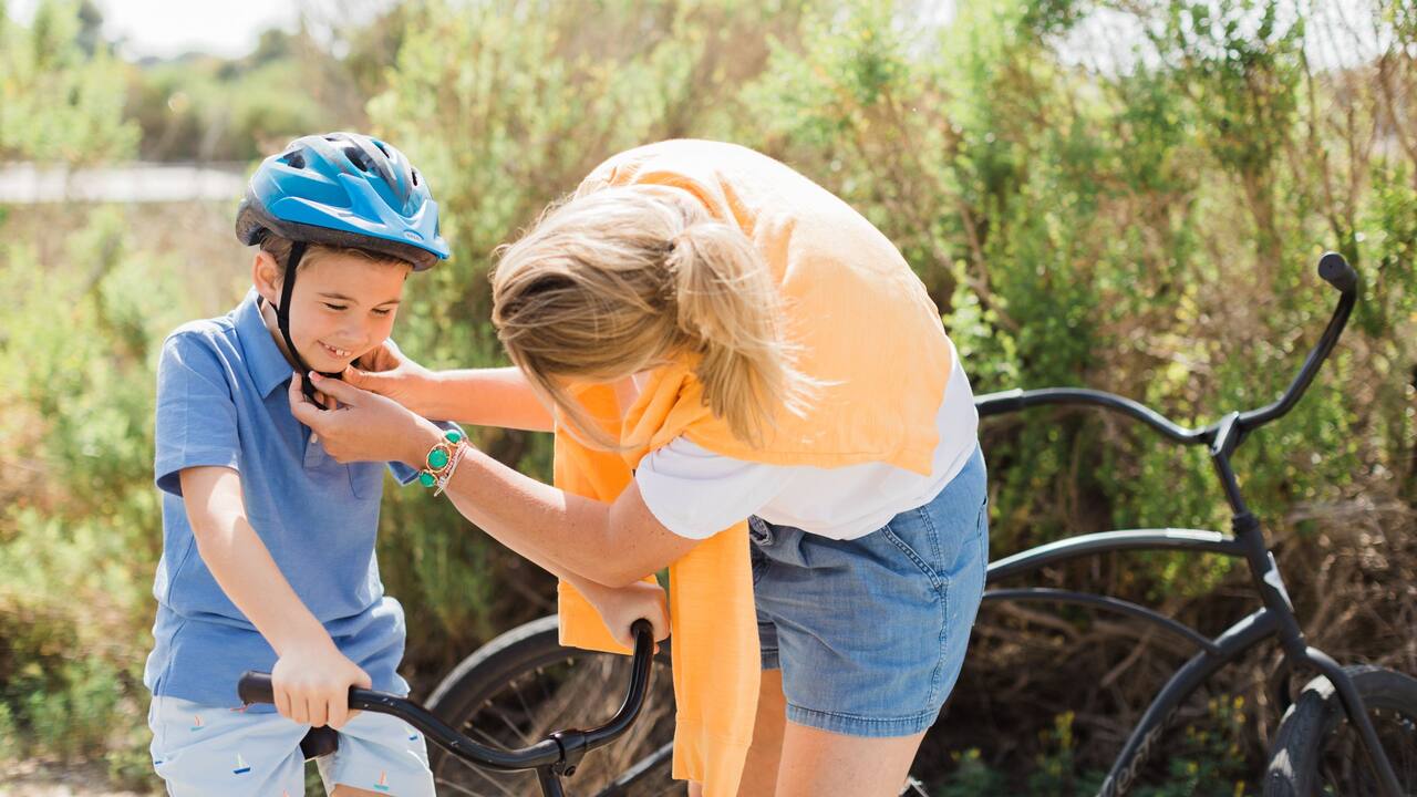 Family bike ride