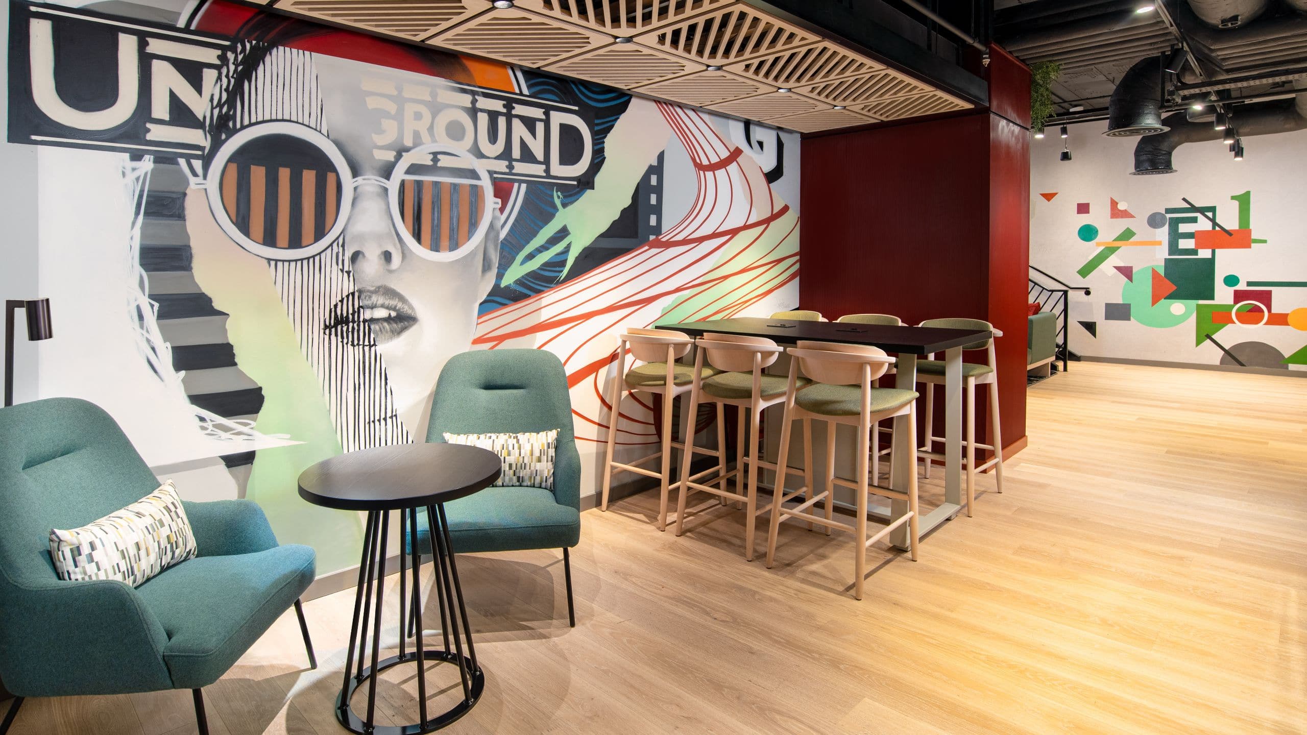 Hyatt Place London City East Lobby Artwork