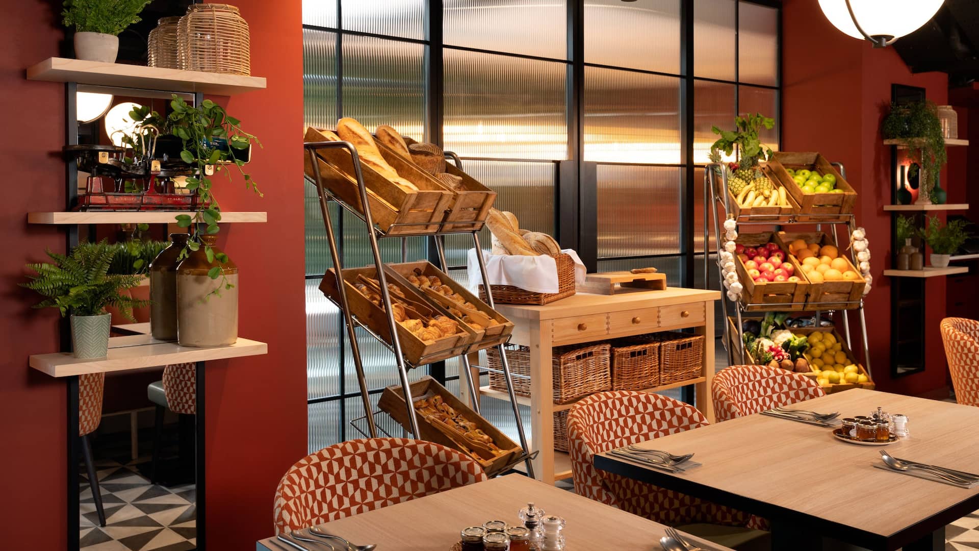 1 of 1 Breakfast at Hyatt Place London City East, with pastries and fruit.