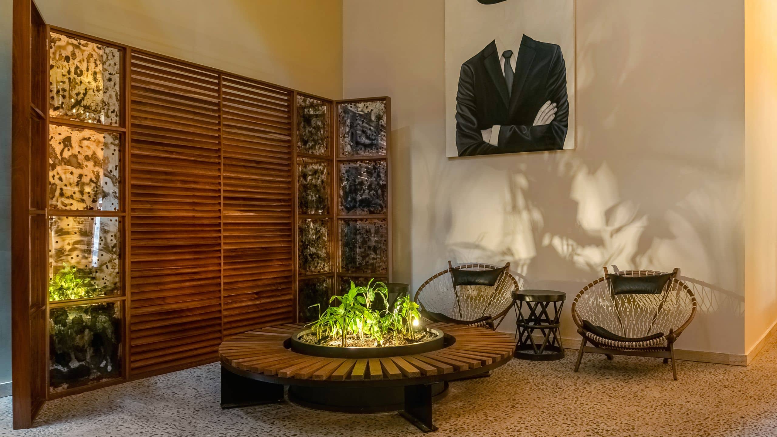 Thompson Playa del Carmen Main House Hallway Living Room