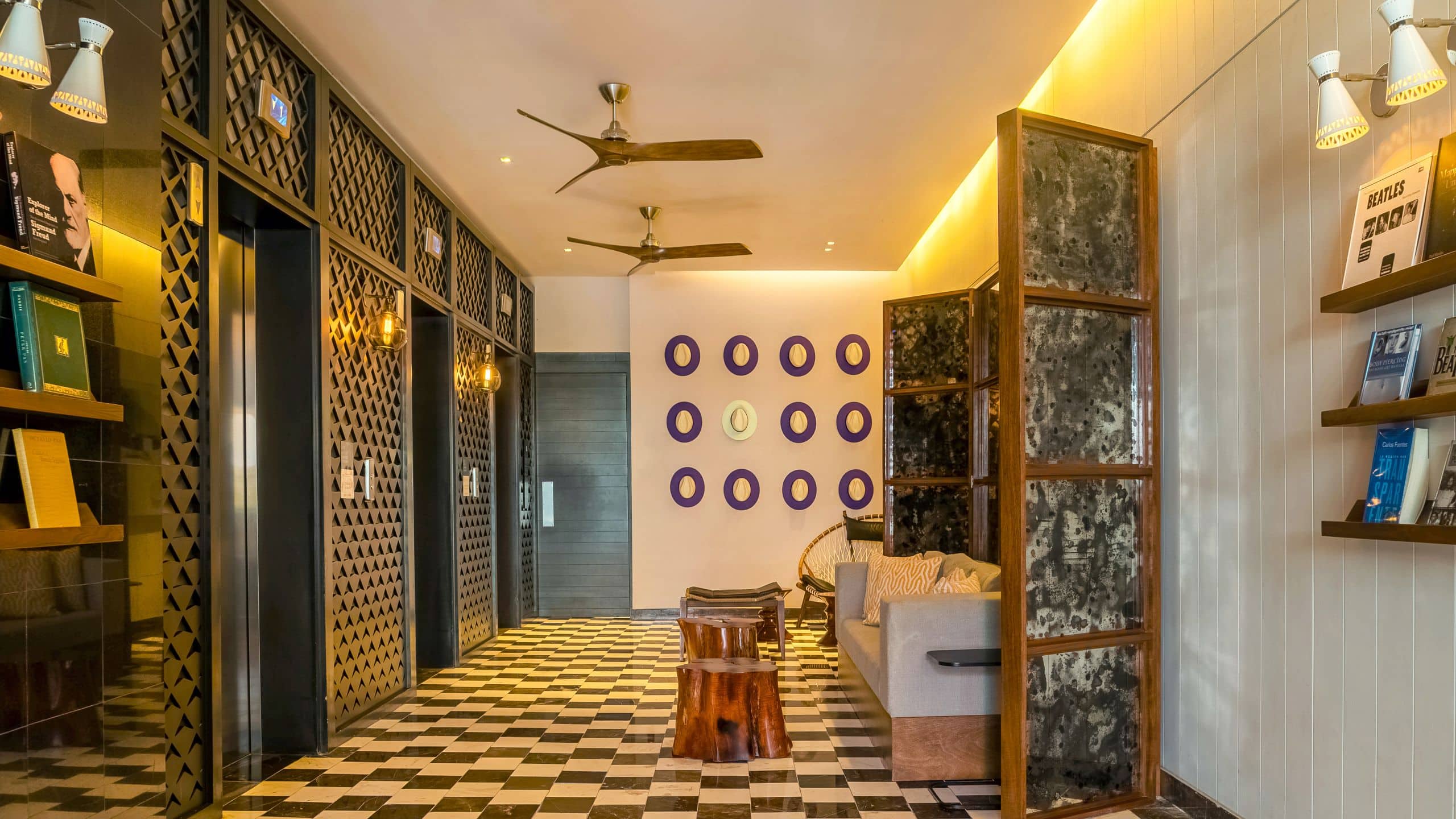 Thompson Playa del Carmen Main House Lobby Elevators