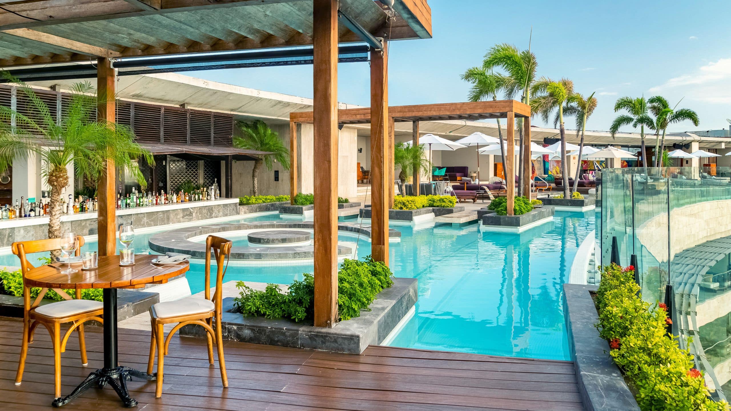 Thompson Playa del Carmen Main House Cinco Deck and Pool