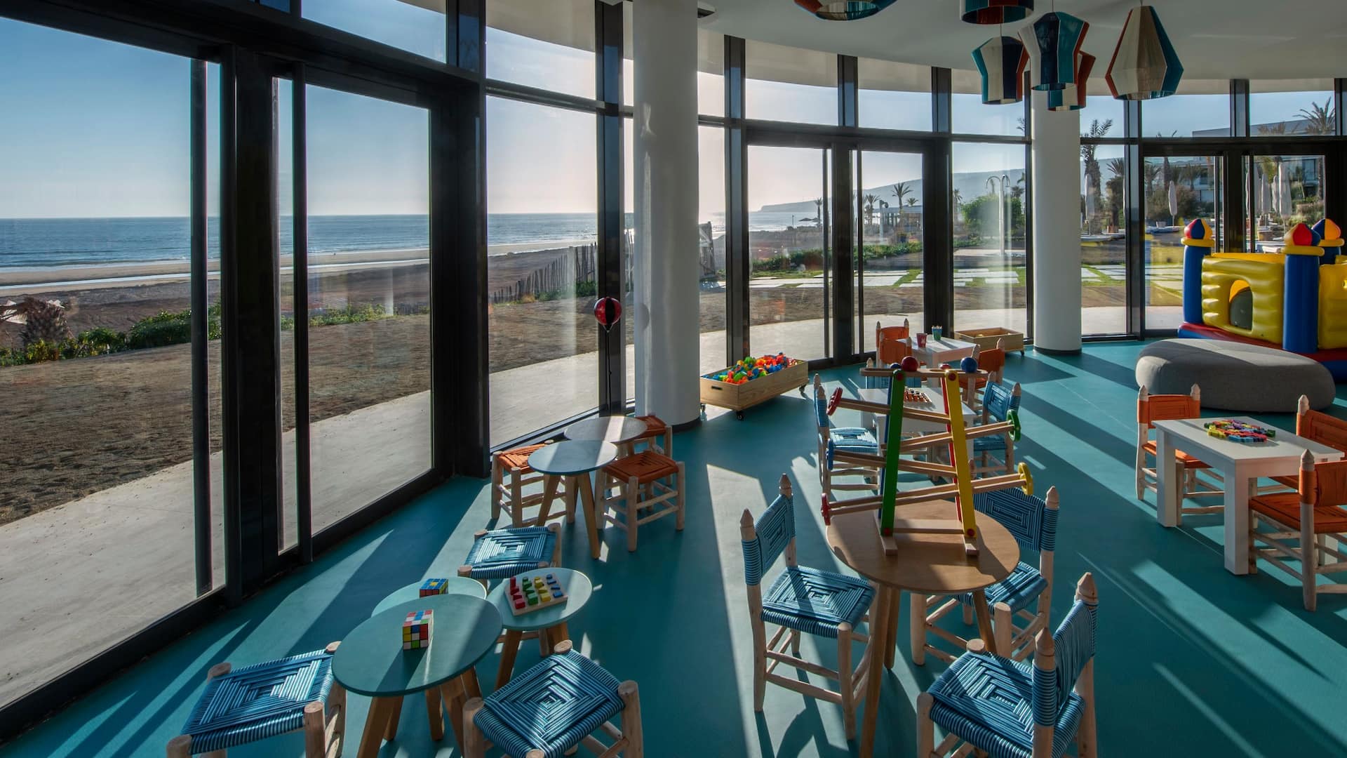 Hyatt Regency Taghazout Camp Hyatt Kids Club Tables