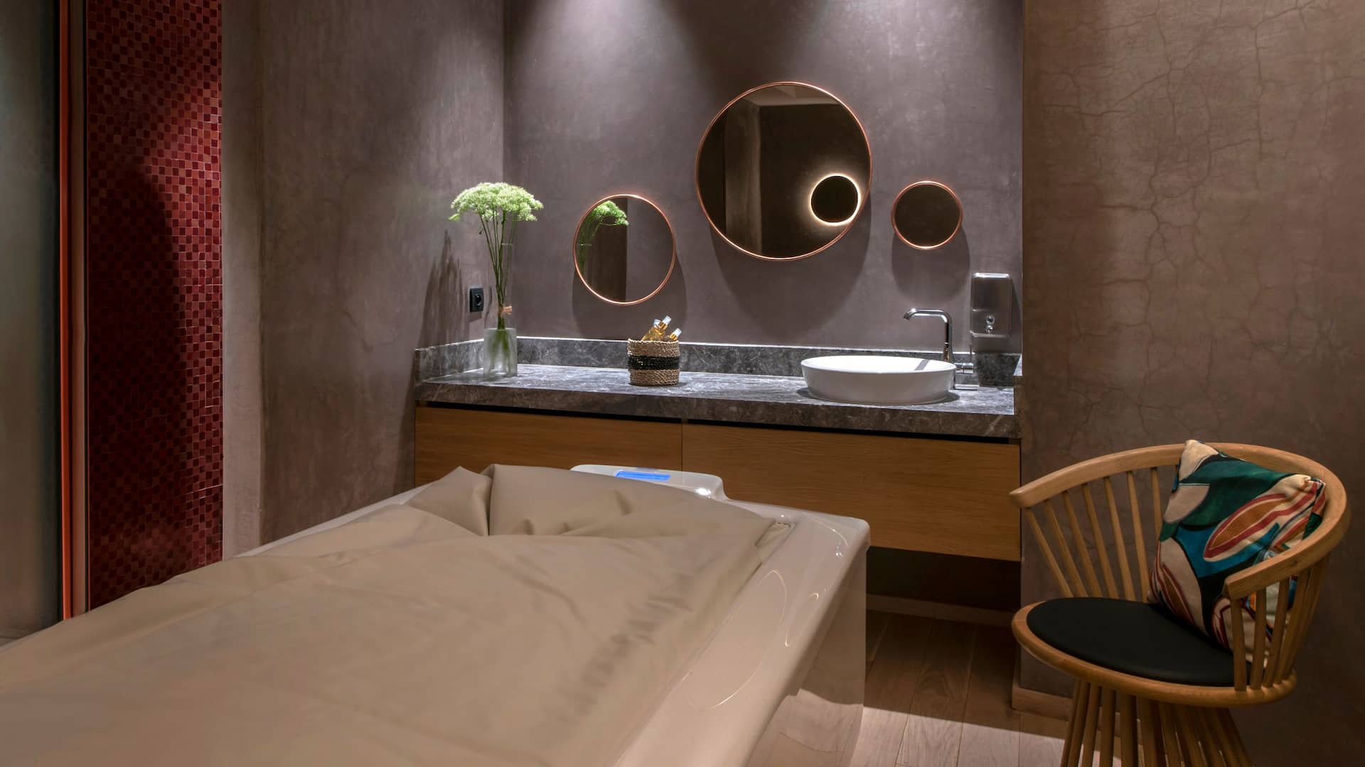 Hyatt Regency Taghazout Spa Treatment Room Set up