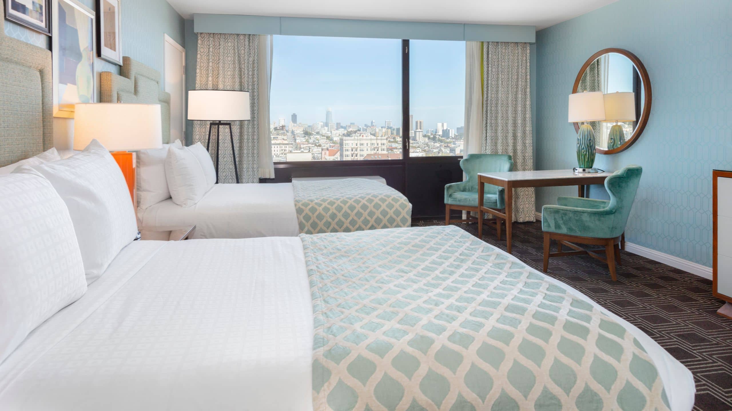 The Laurel Inn Two Double Beds Guestroom