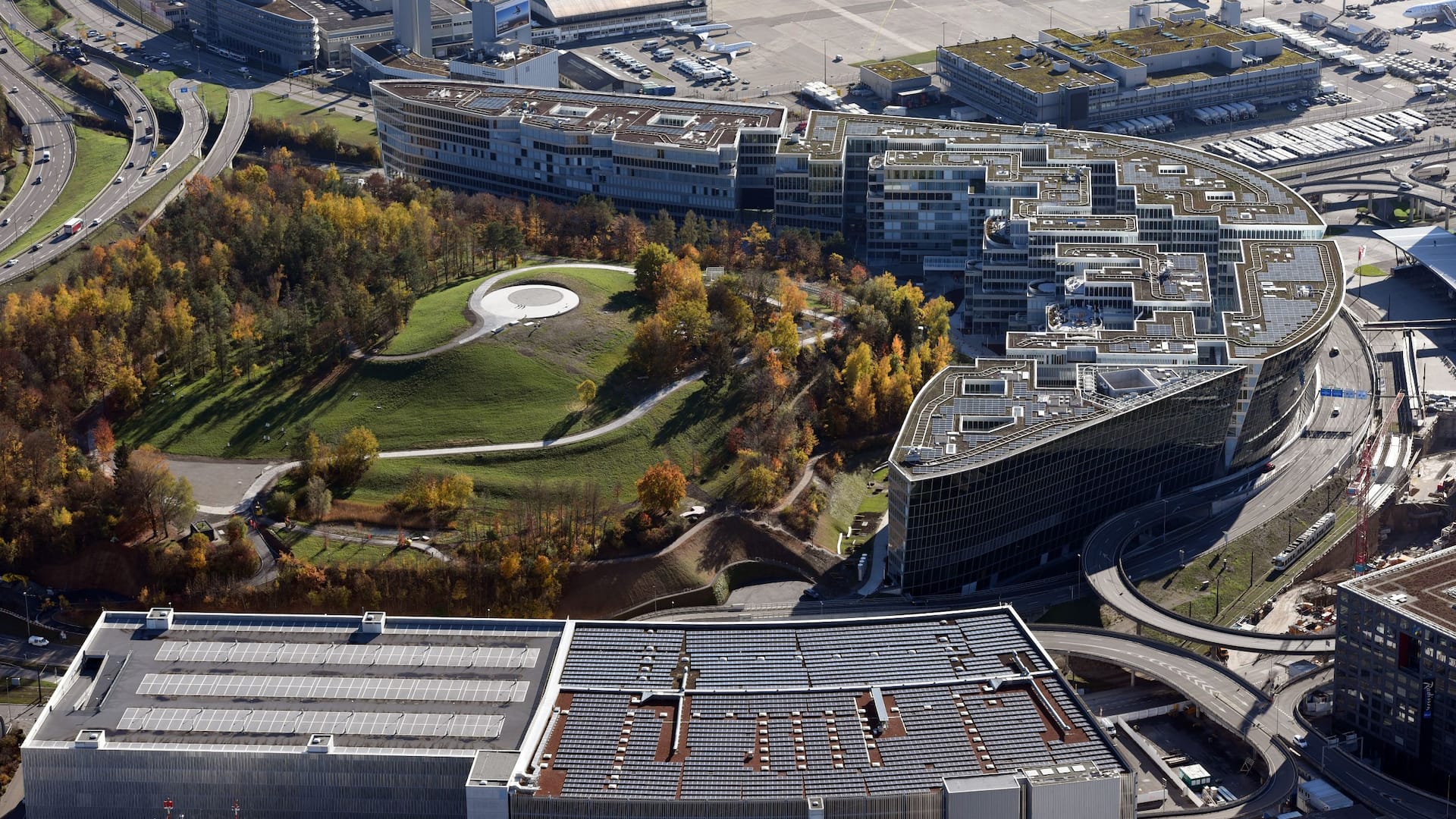 Hyatt Regency Zurich Airport The Circle Aerial View